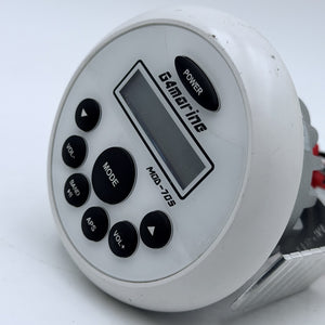 G4marine MDD-705 Marine Stereo Radio Receiver – White Round Panel Mount1