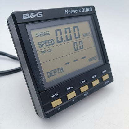 B&G Network QUAD Instrument Display Unit Speed Depth Temp Marine Boat Brookes0