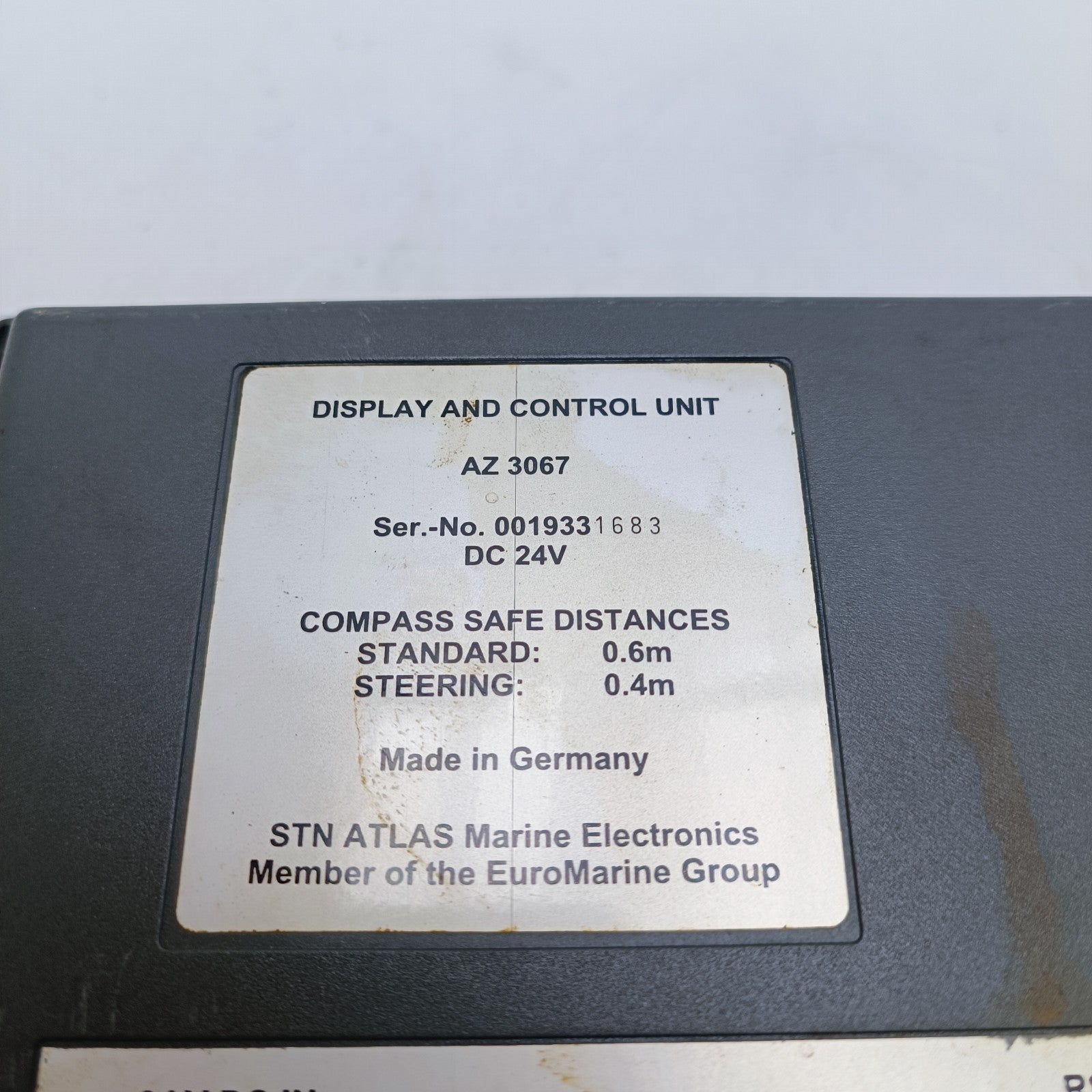 SAM STN Atlas Marine Electronics AZ 3067 Display And Control Unit AZ3067 Debeg 8