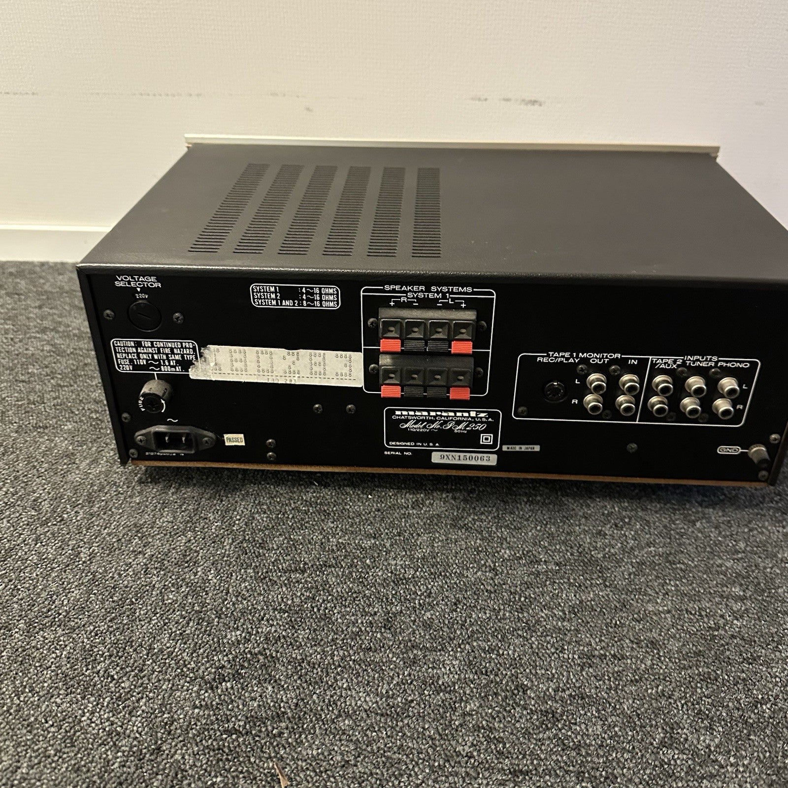Marantz PM 250 Console Stereo Amplifier 25+25 W RMS Vintage 1979 In Perfect Cond6