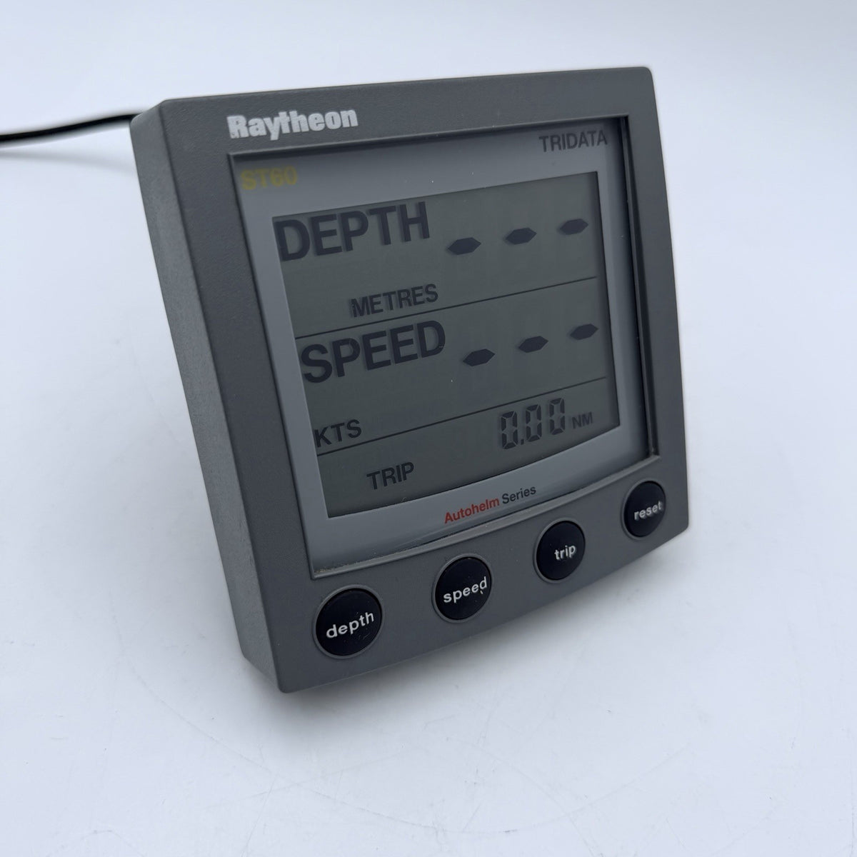 Raytheon Raymarine ST60 TRIDATA Autohelm Series Instrument Display A22013 Depth1