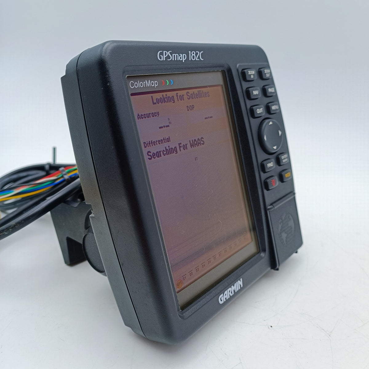 Garmin GPSMAP 182C Color GPS Marine Chartplotter Display w/ Bracket Cable Cover2