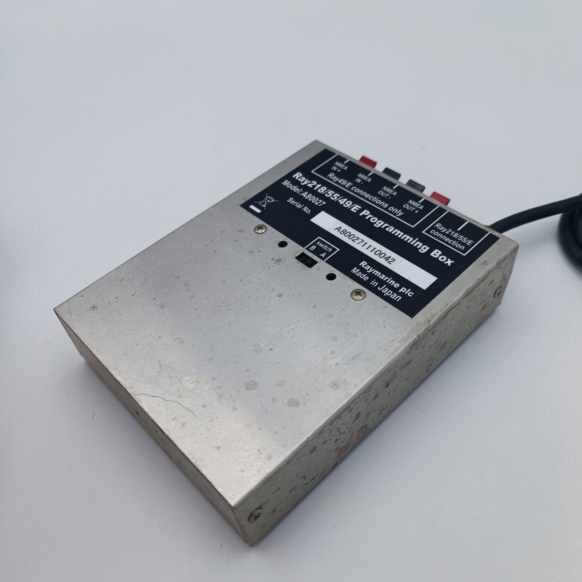 Raymarine RAY218 RAY54 RAY49 RAY218E RAY54E RAY49E VHF Programming Box A800272