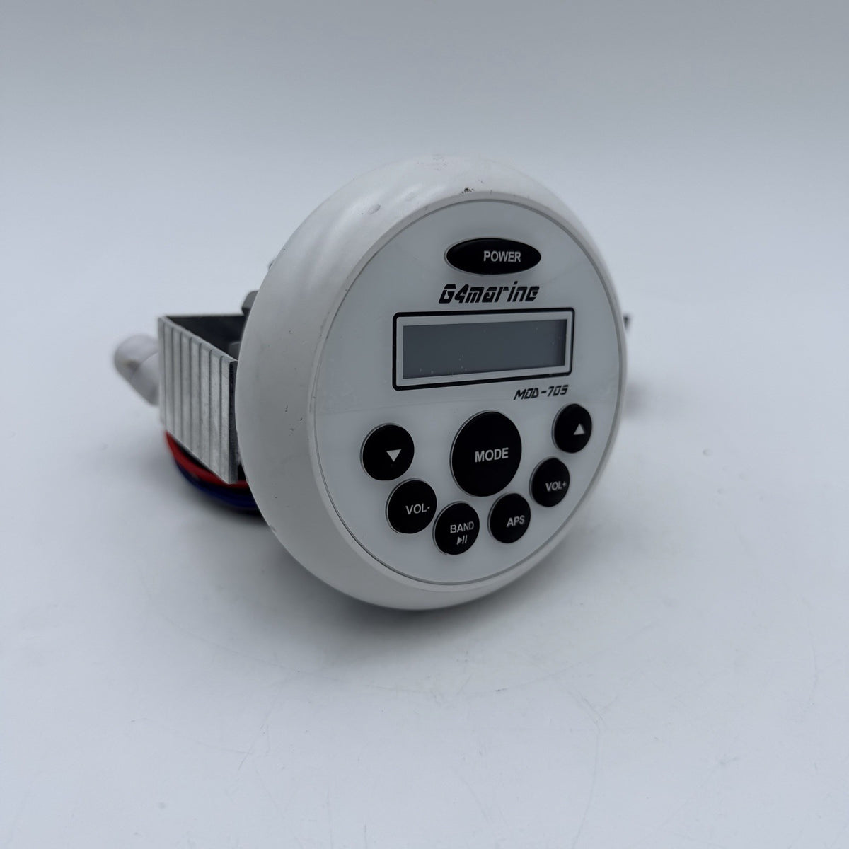 G4marine MDD-705 Marine Stereo Radio Receiver – White Round Panel Mount0
