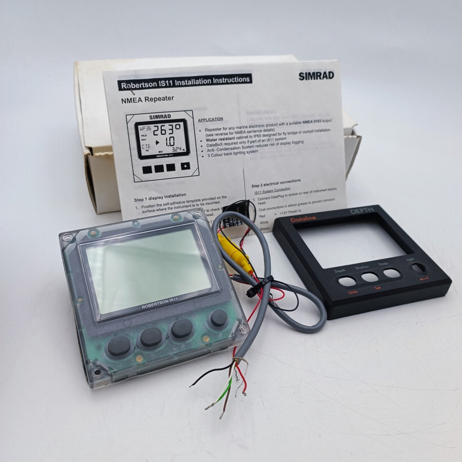 SIMRAD Robertson Dataline IS11 Depth SD Log Instrument Display NMEA REPEATER10