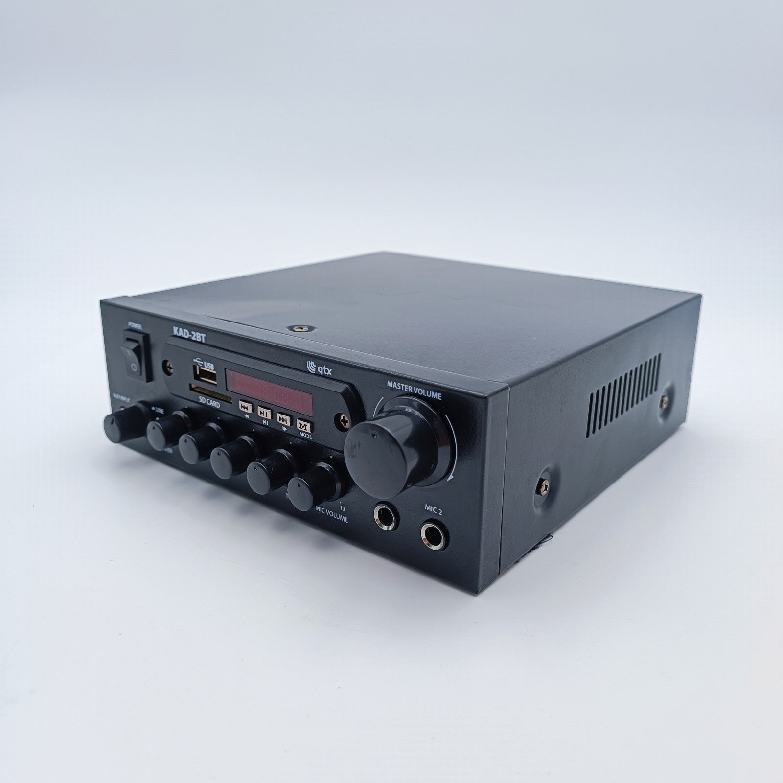 QTX KAD-2BT Bluetooth Audio Amplifier USB SD AUX Karaoke Amplifier KAD-2BT1
