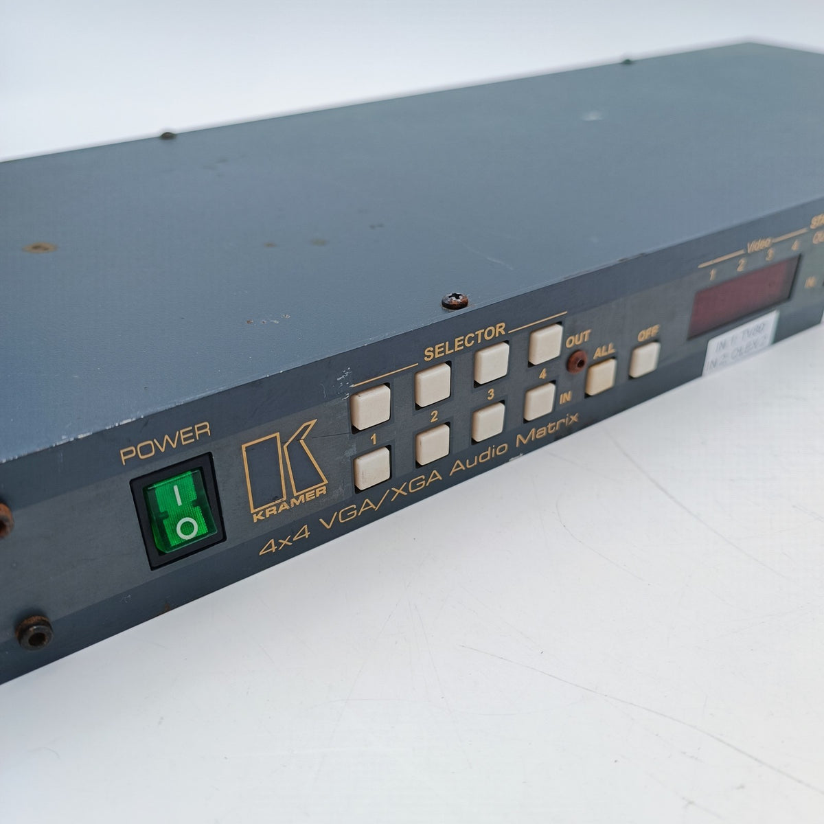 Kramer VP-4X4 4x4 VGA XGA Audio Matrix Switcher Video Routing Switch 220V1