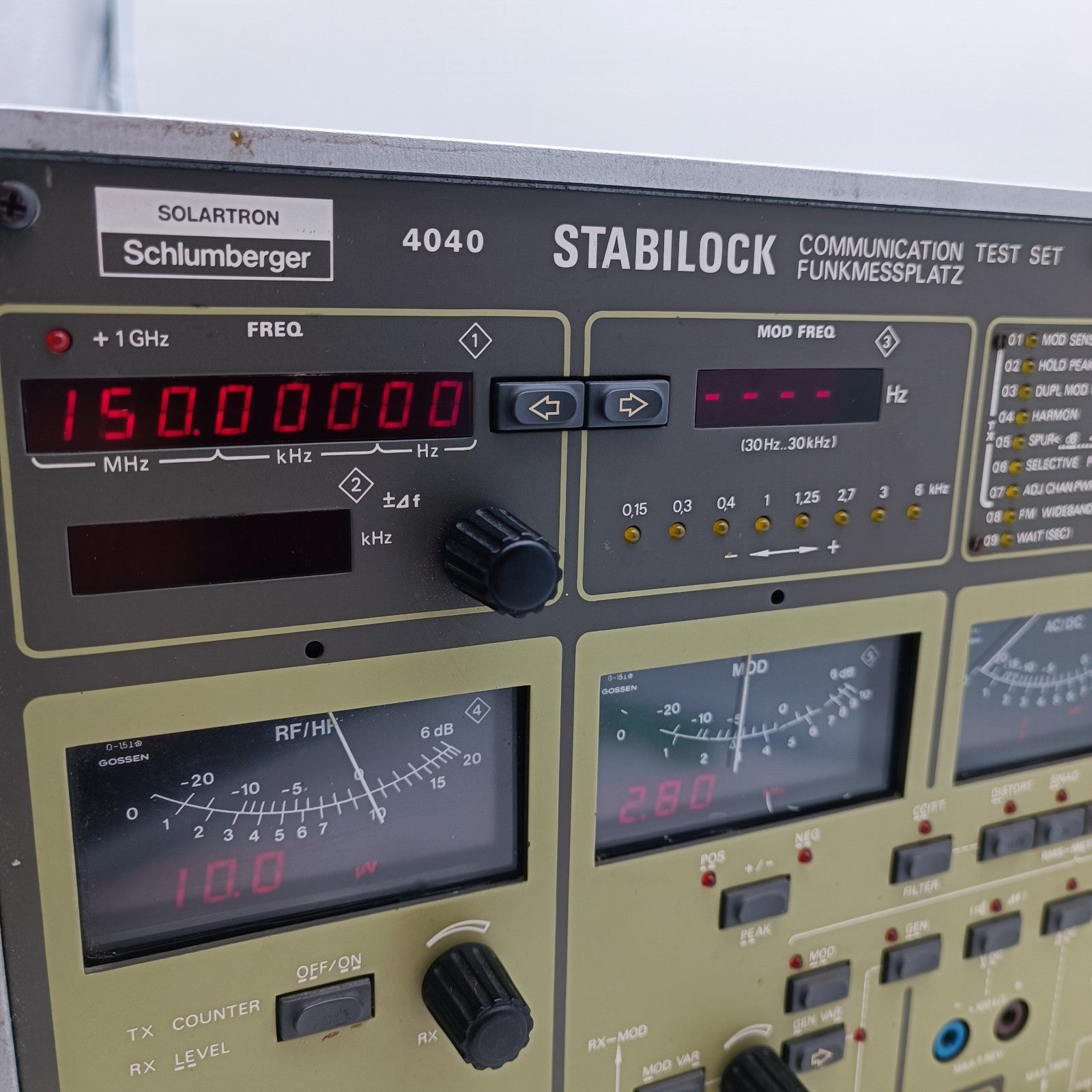 Schlumberger Stabilock 4040 Radio Communication Test Set 0.4-960 MHz PERFECT8