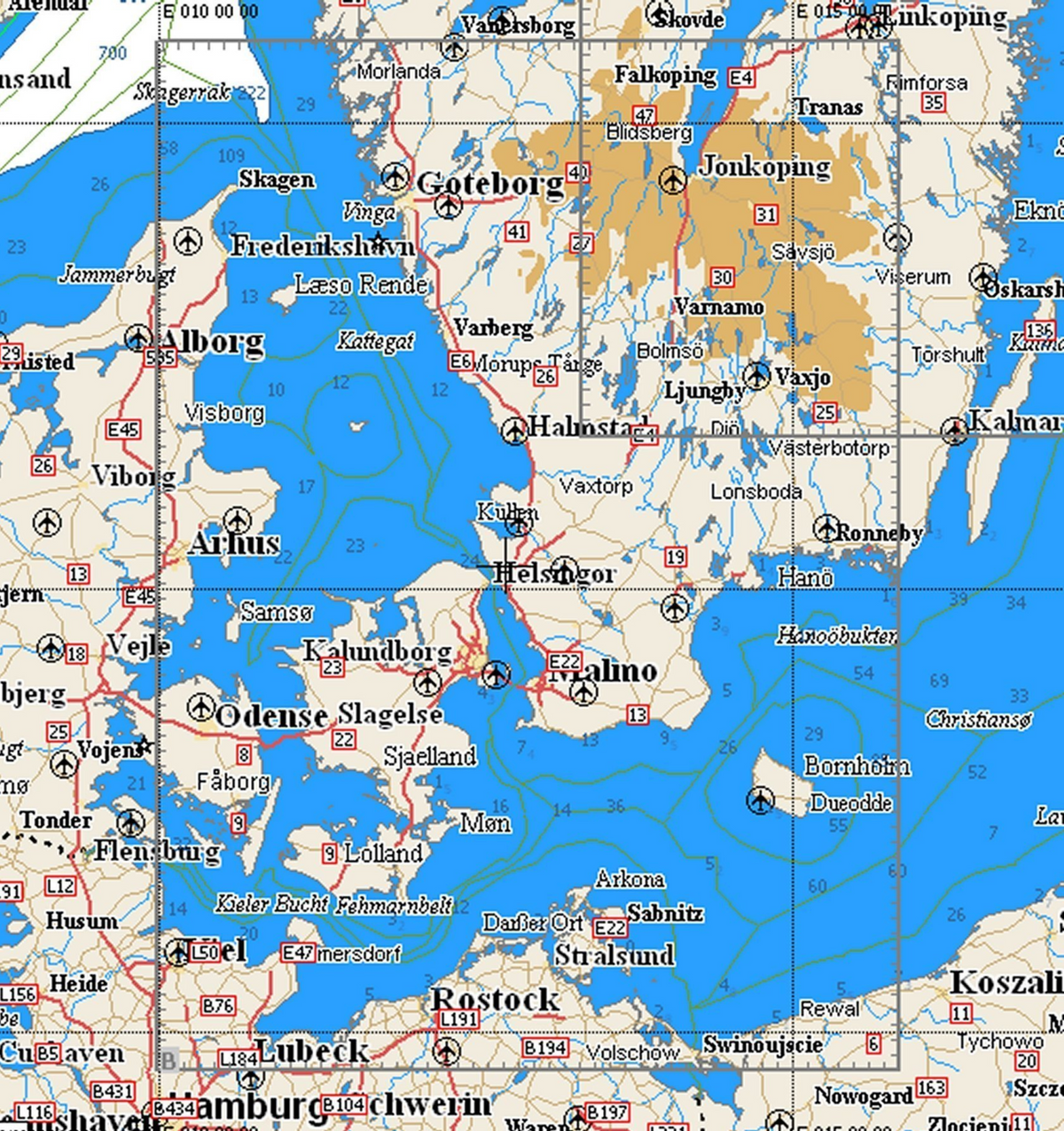 C-MAP NT+ Kullen To Malmoe Sjelland EN-B109 C-Card Marine Charts Raymarine1