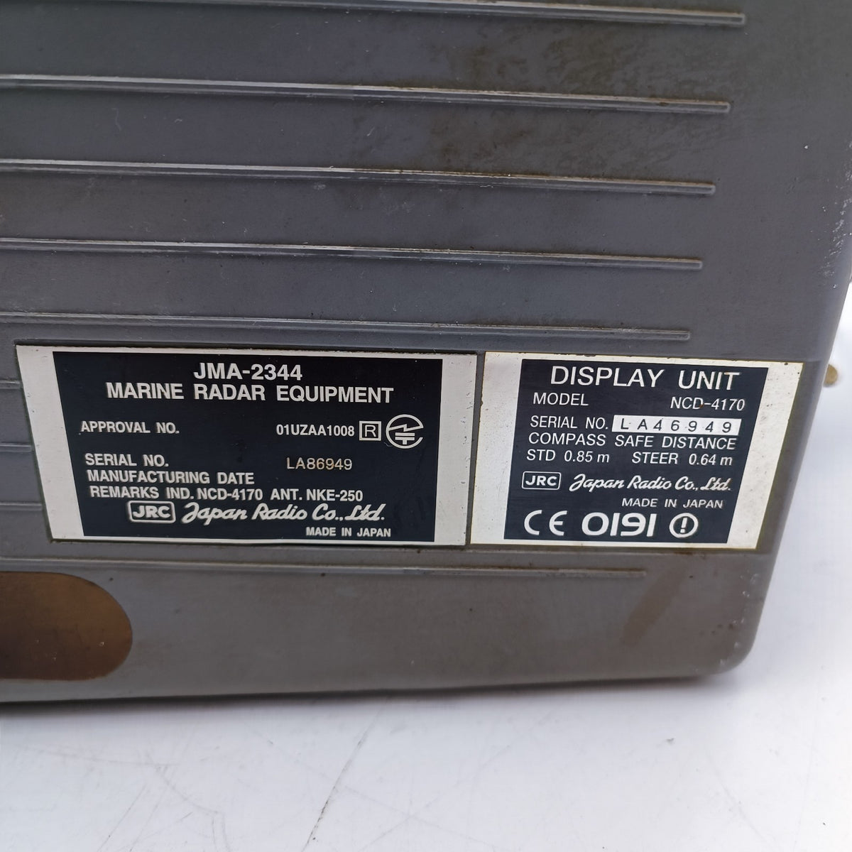 JRC JMA-2344 NCD-4170 Marine Radar Display Unit for NKE-250 Scanner Japan Radio4