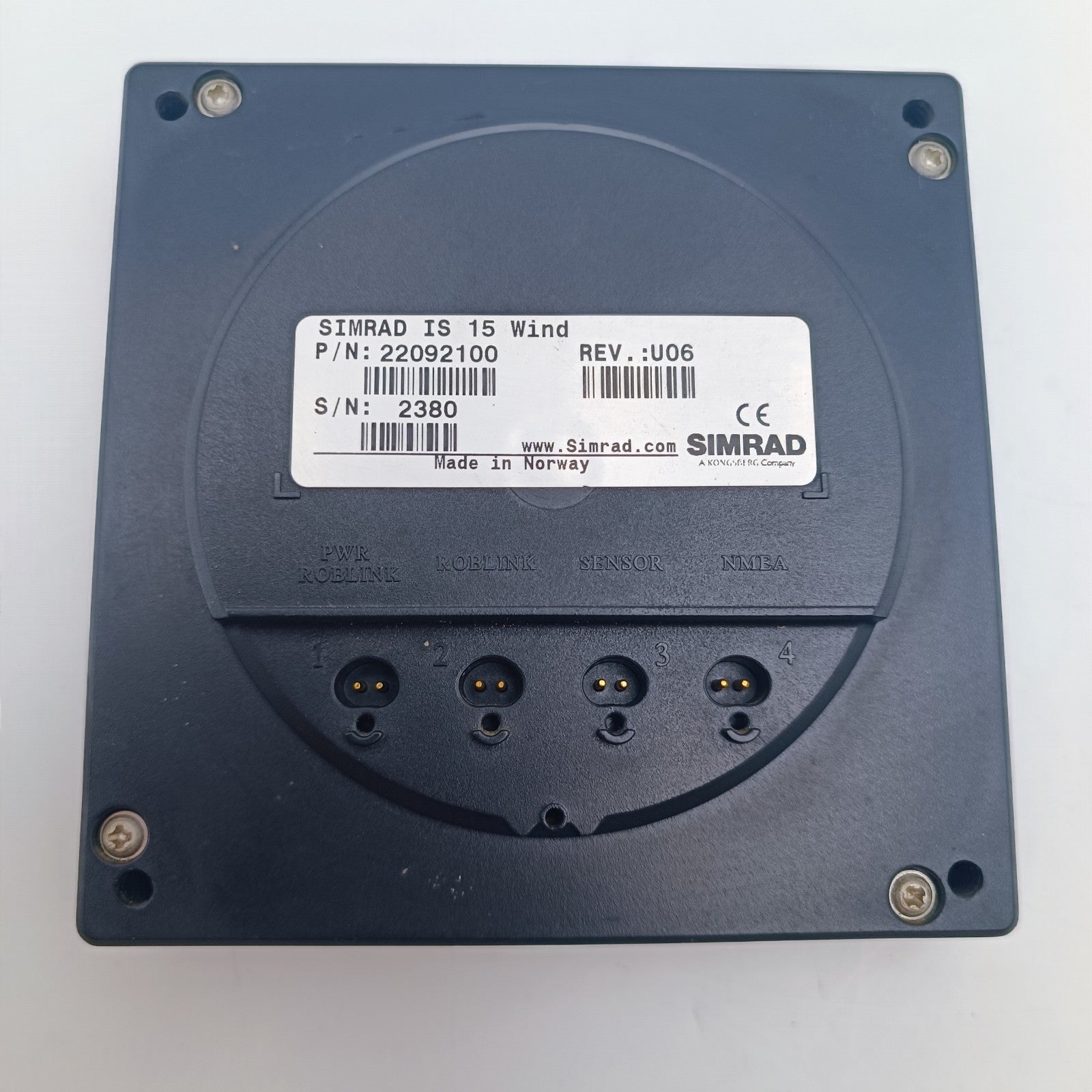 SIMRAD IS15 WIND Instrument Display Unit P/N 22094676 IS 15 Robnet4