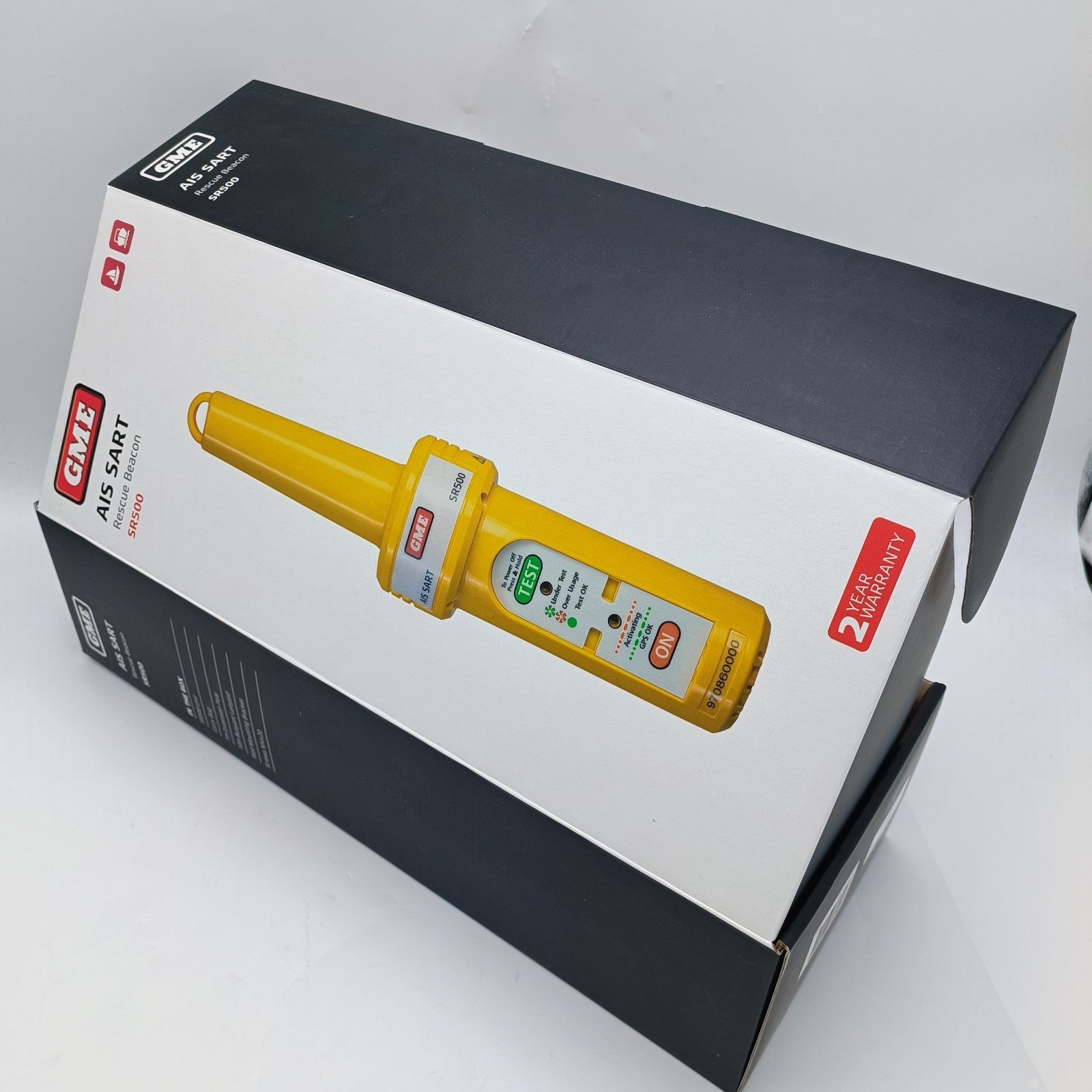 GME SR500 Rescue Bacon AIS SART EPIRB PLB 162.025 Mhz 161.975 Mhz Satellite 8