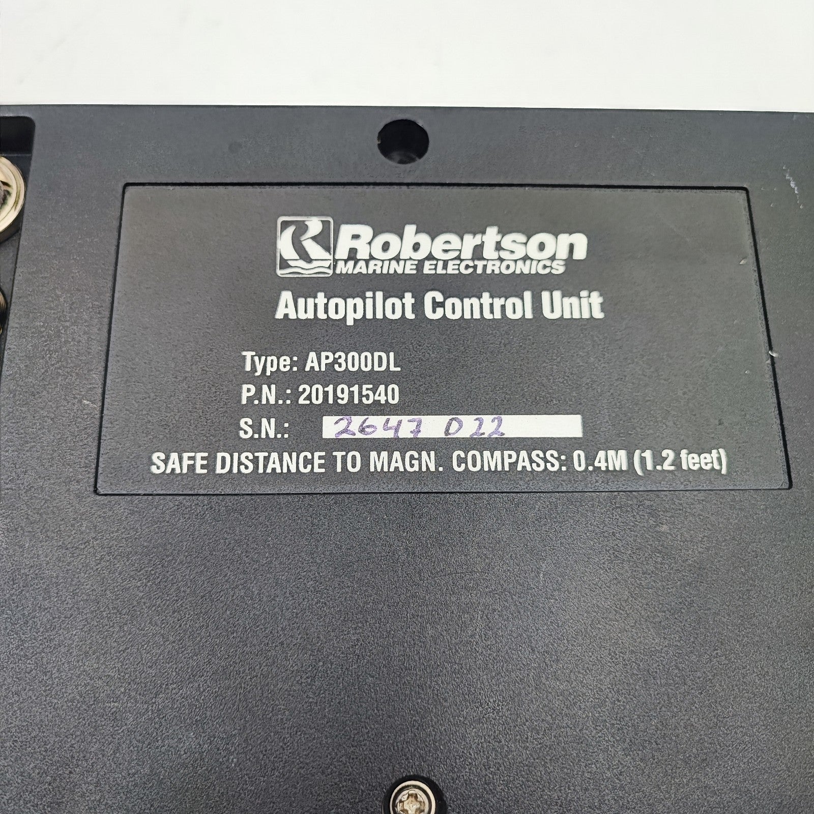 Roberton AP300DL Autopilot Control Head Unit P/N 20191540 AP 300 DL Marine Boat12