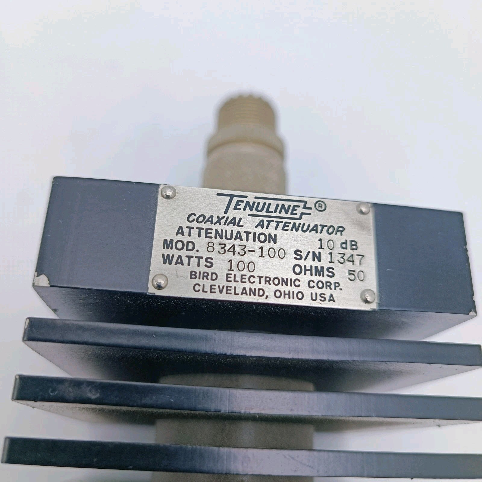 Bird Tenuline Coaxial Attenuator 10dB 8340-100 100 Watts 50 OHMS HAM Radio3