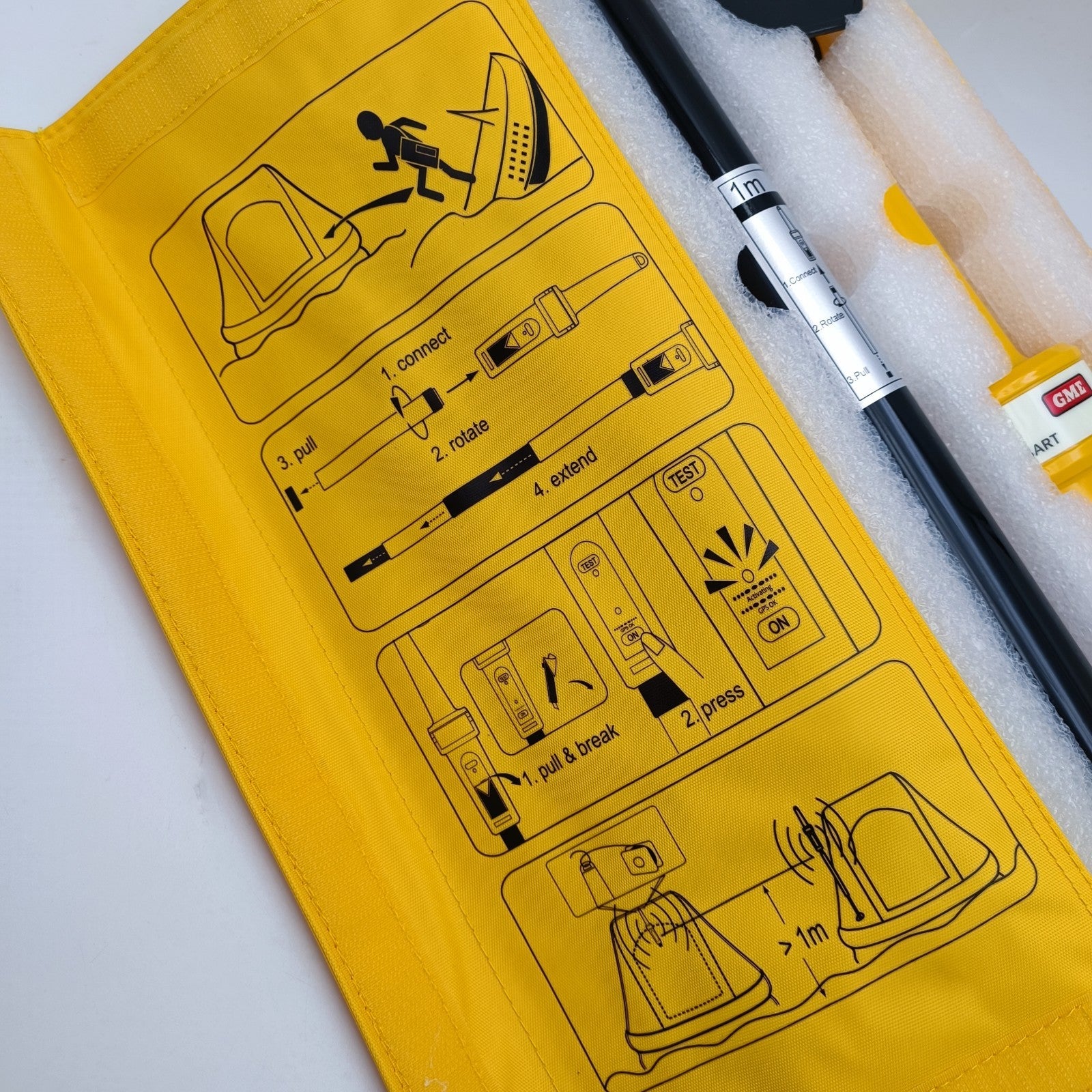 GME SR500 Rescue Bacon AIS SART EPIRB PLB 162.025 Mhz 161.975 Mhz Satellite 9