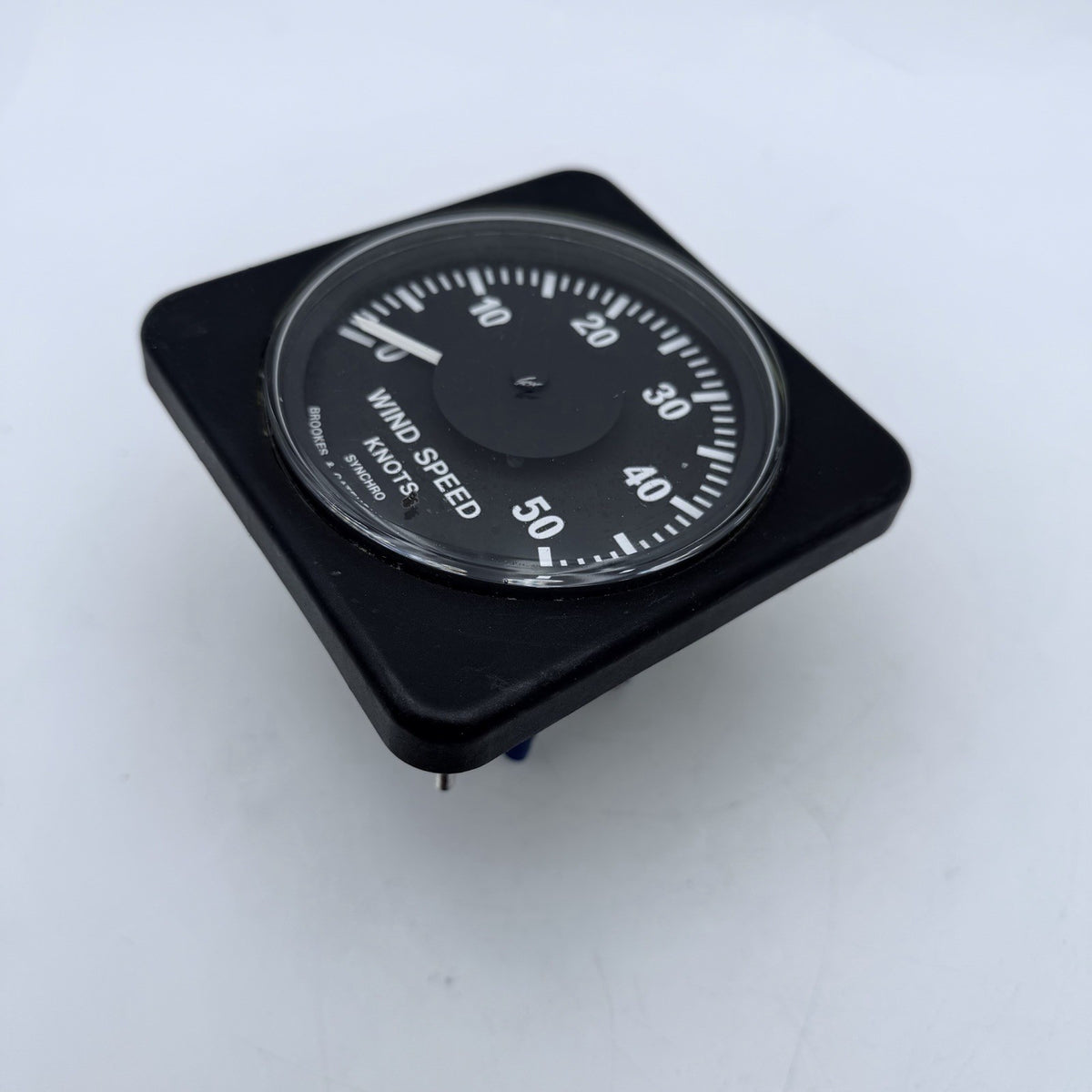B&G Brookes and Gatehouse SYNCHRO WIND SPEED Gauge Instrument Display Analogue1