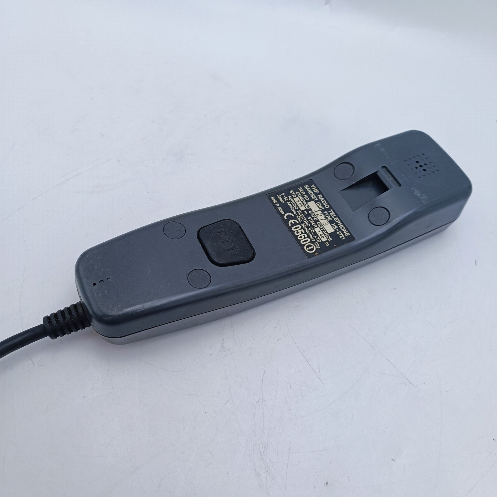 FURUNO HS-2721 RB-2721 Handset f/FM-2721 Marine VHF Radiotelephone – PERFECT!12