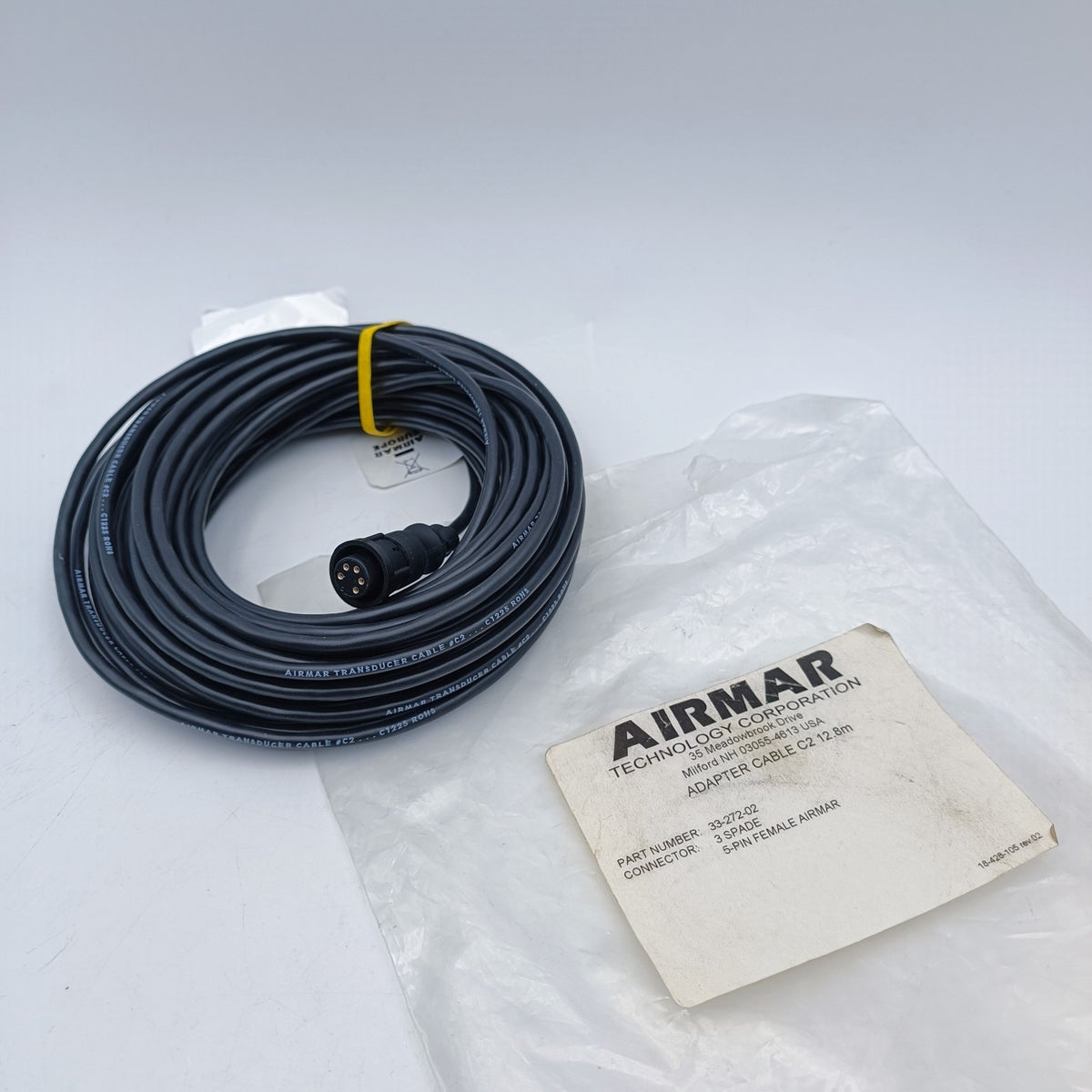 Raymarine ST60 Airmar 33-272-02 C2 12.8m Transducer Adapter Cable 5-Pin to 3 Pin0