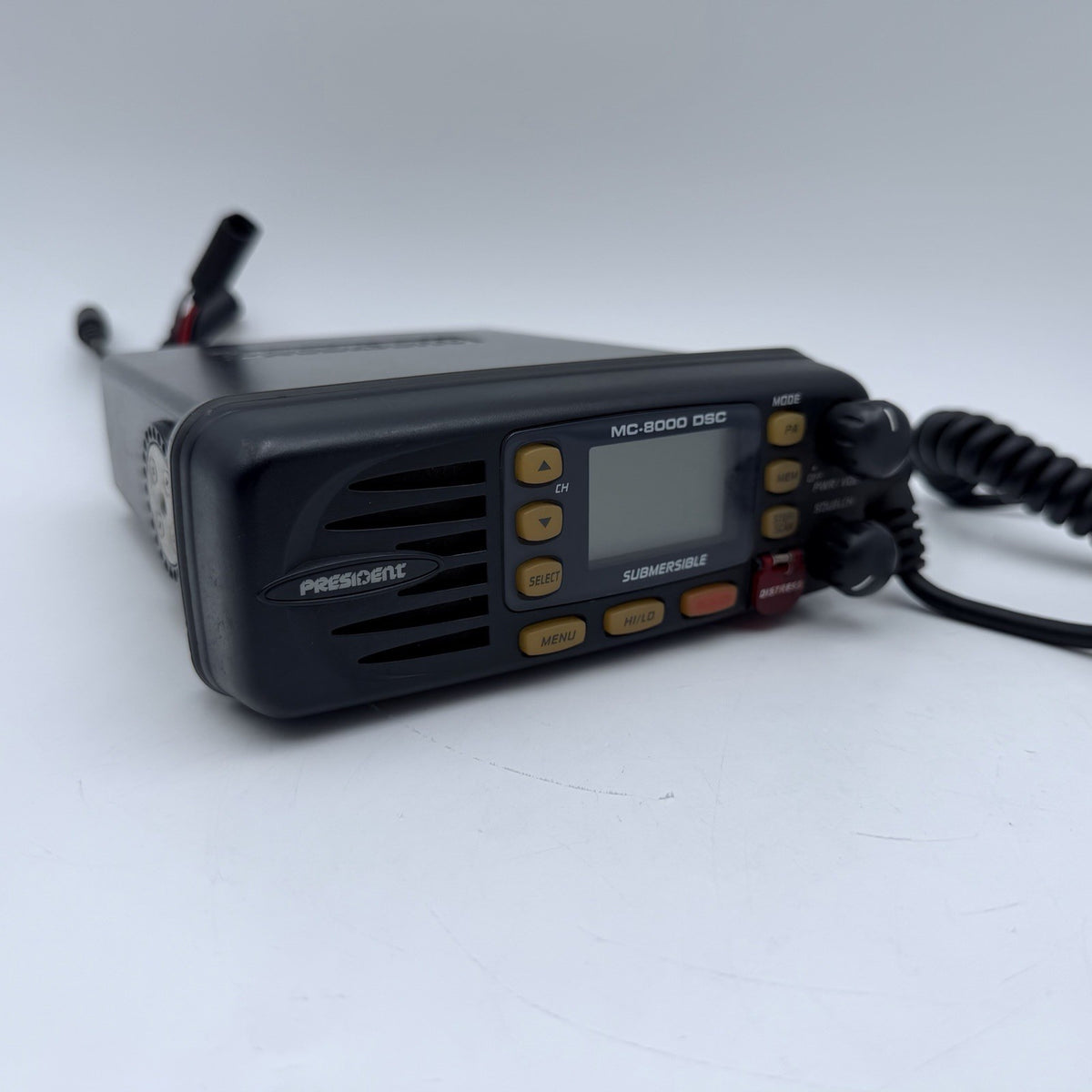 President MC-8000 DSC Marine VHF Radio Transceiver Boat 25W Fixed Mount w/ Mic1