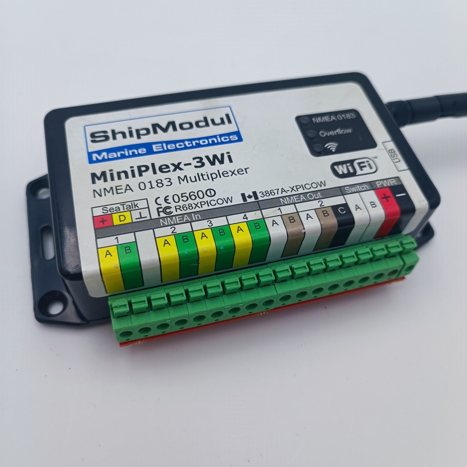 Shipmodul Miniplex-3Wi NMEA0183  Multiplexer WiFi USB NMEA 0183 In Out4