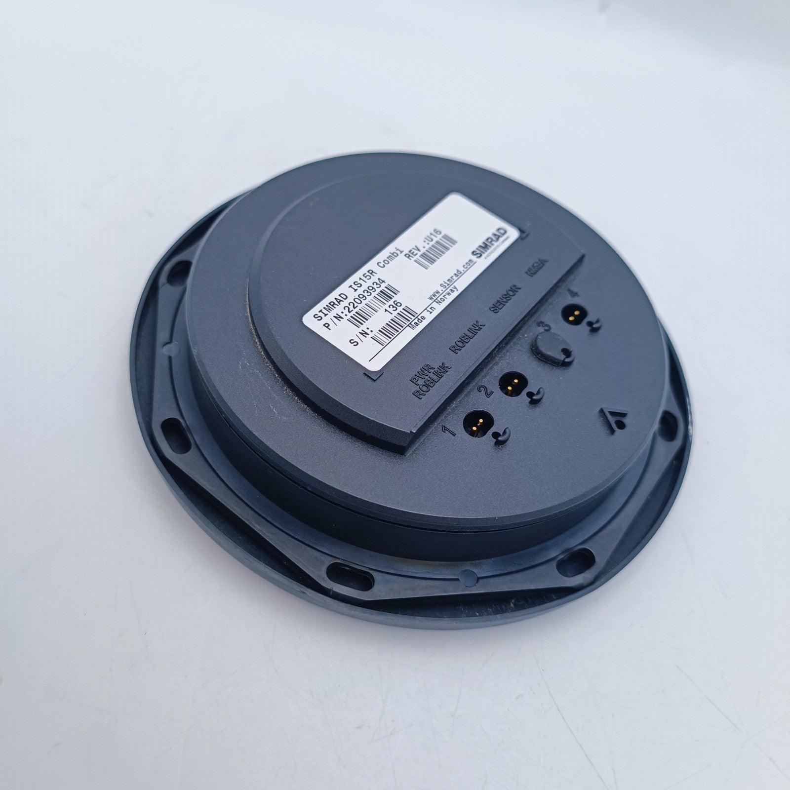 SIMRAD IS15R COMBI Instrument Display Unit 22093 Speed Depth Wind Long Nav IS 159