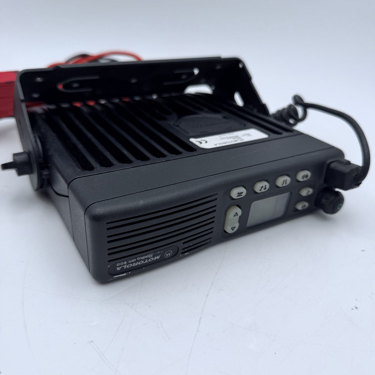 Motorola GM900 MR504B UHF Mobile Radio 403-470MHz 25W w/ Mic Bracket HAM Radio13