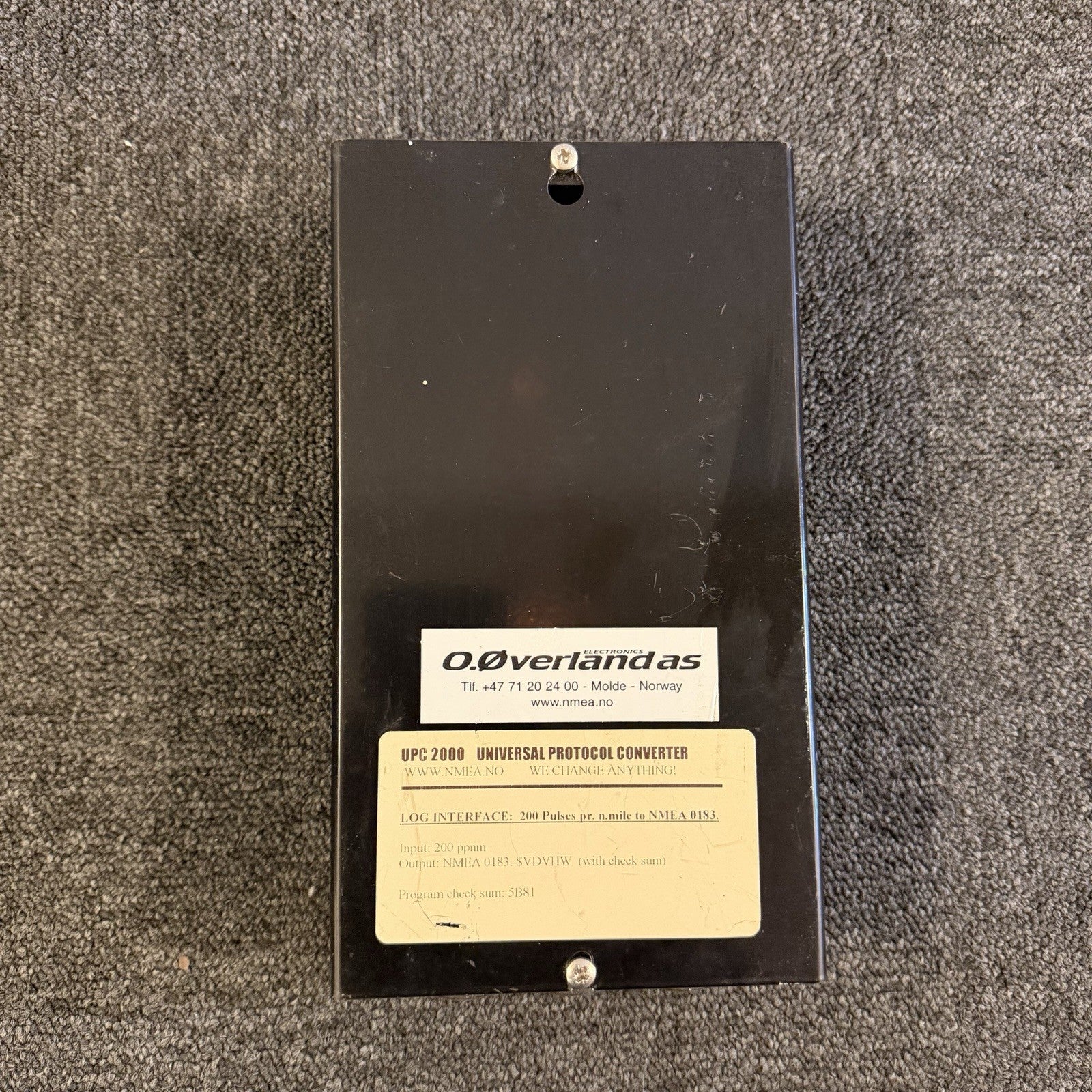 O.OVERLAND AS UPC 2000 Universal Protocol Converter NMEA2000 Log Interface0