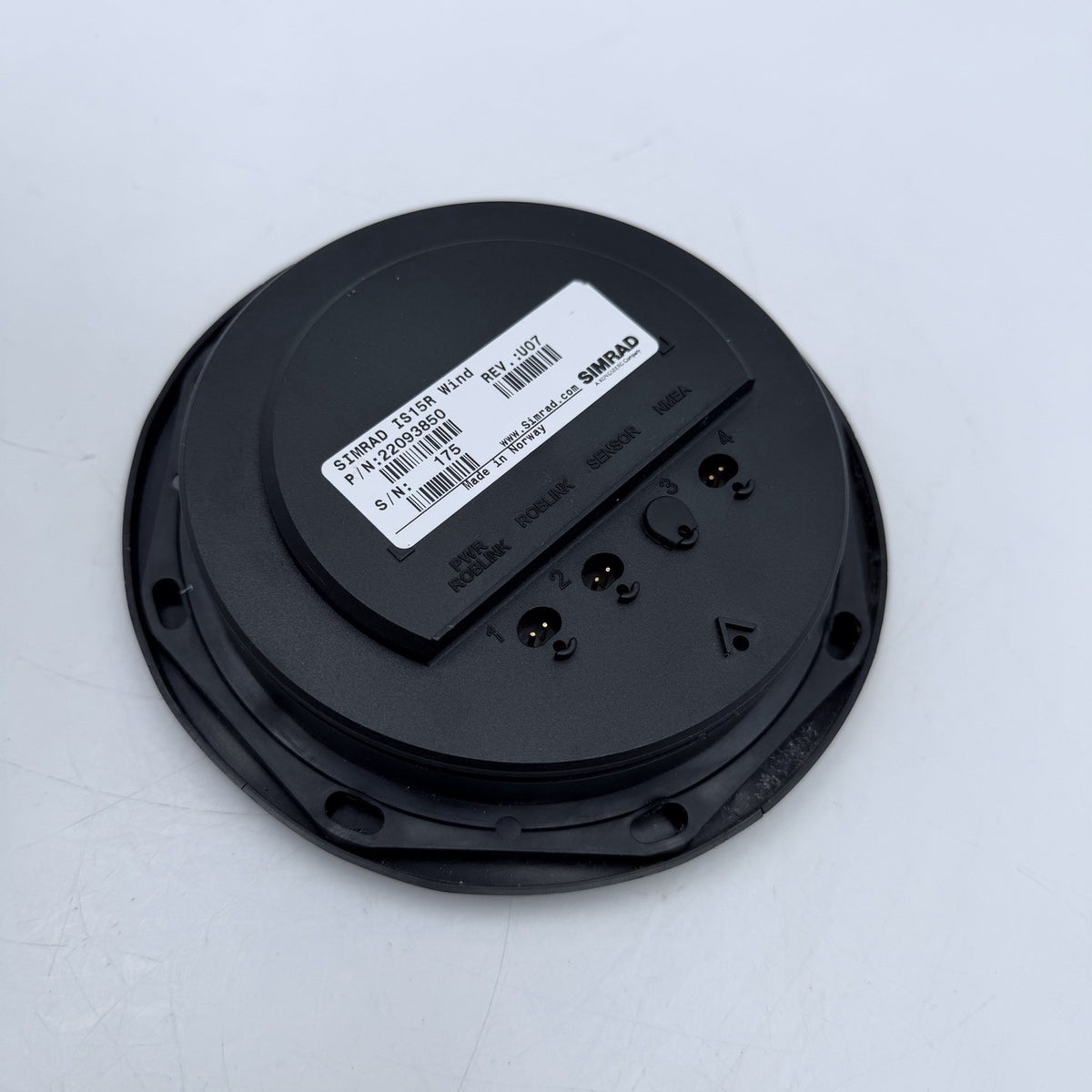 SIMRAD IS15 R WIND Instrument Display Unit 22094 f/ Wind Transducer Vane IS 152