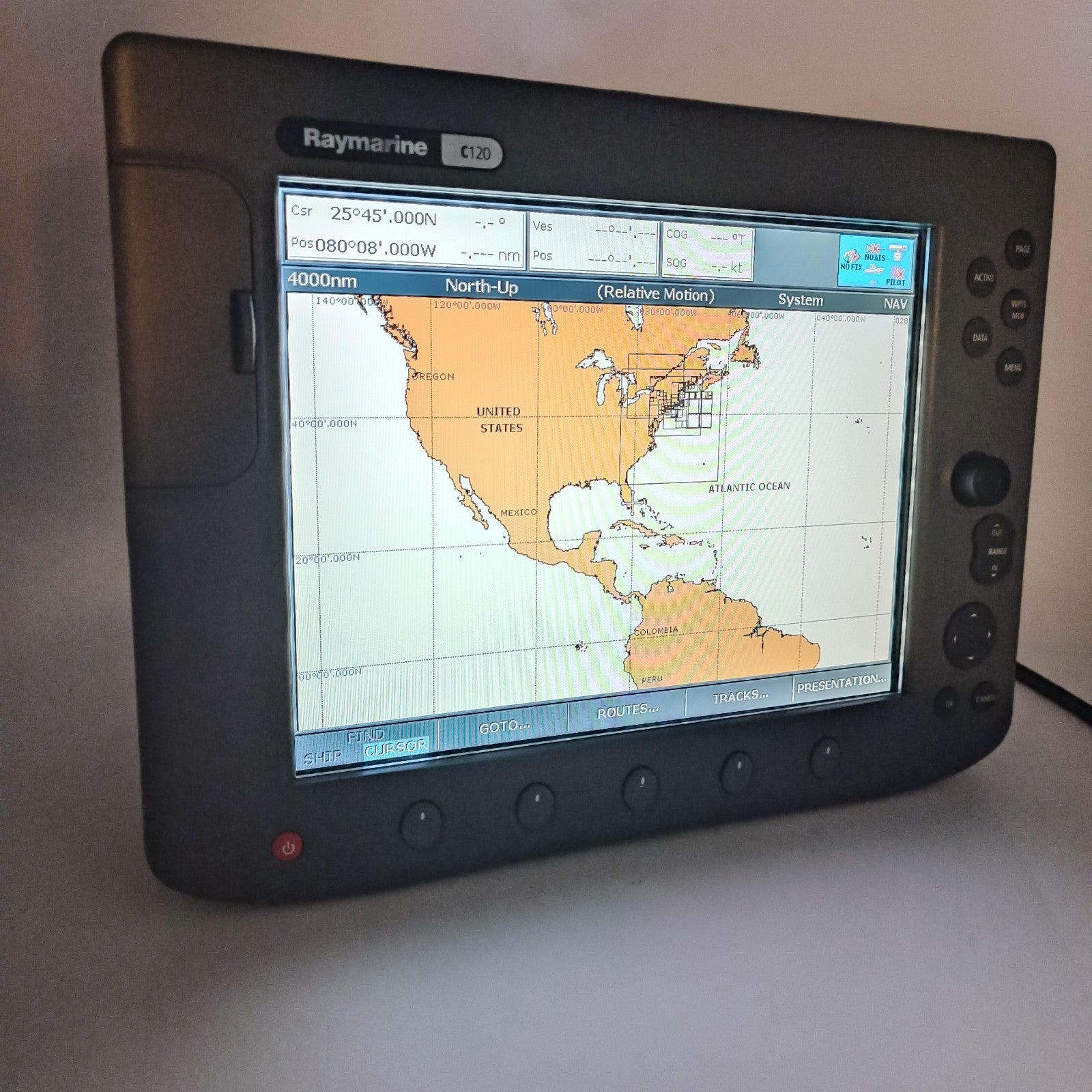 Raymarine C120 GPS Chartplotter E02022 Radar MultiFunction Legacy Display MFD3