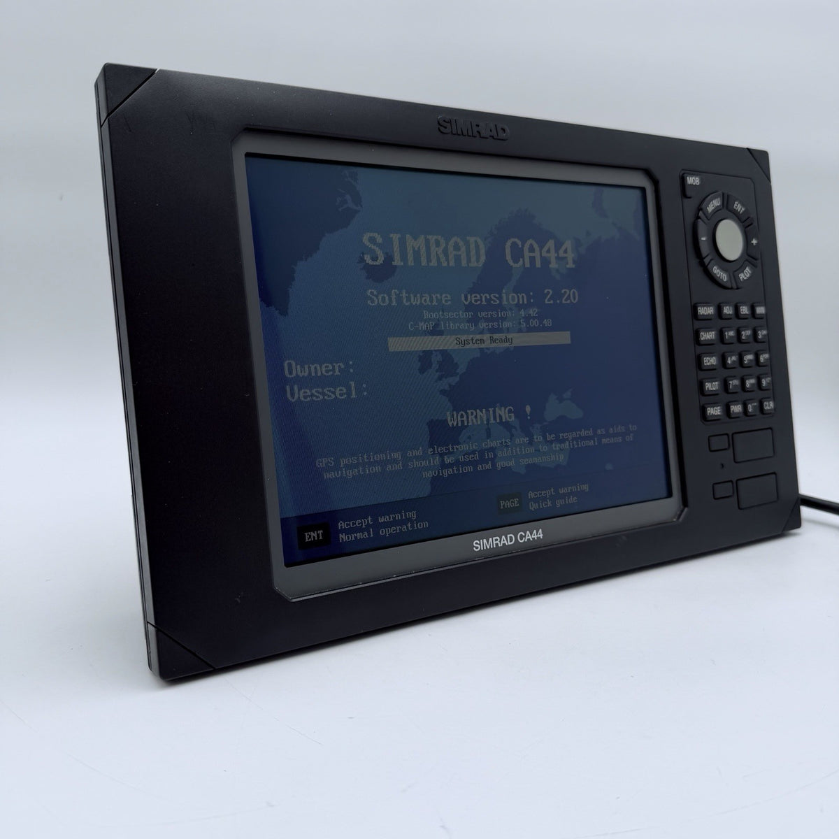 SIMRAD CA44 Chartplotter Radar Display rpl/ CX44 Shipmate  Color LCD SV CA44D0