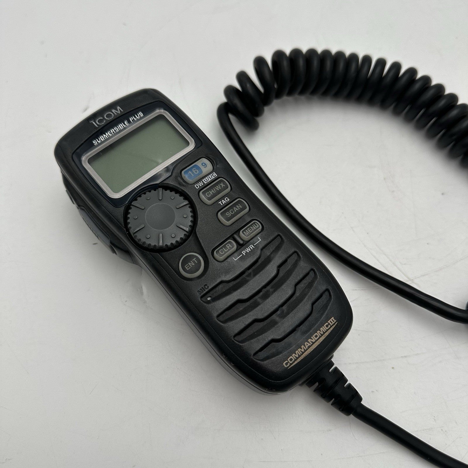 ICOM HM-162B Commandmic III Second Station Handset IC-M604 & M504 VHF HM 162B1