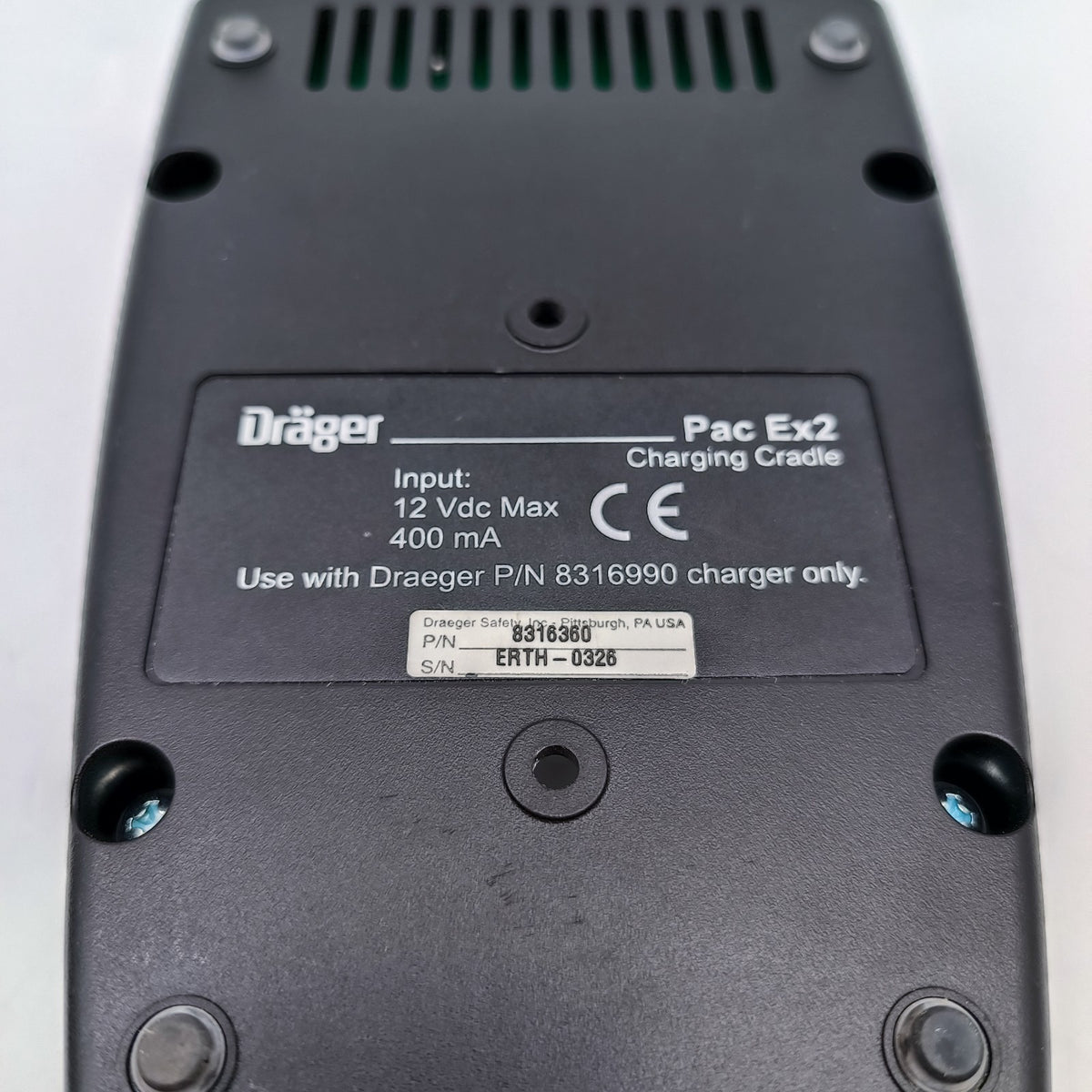 Drager Pac Ex 2 Methane Methan Gas Detector w/ Charging Cradle EX2 COMPLETE SET17