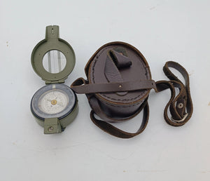 FRANCIS BARKER M88 Prismatic Military Compass M88 Mils Olive Drab w/ Leather0