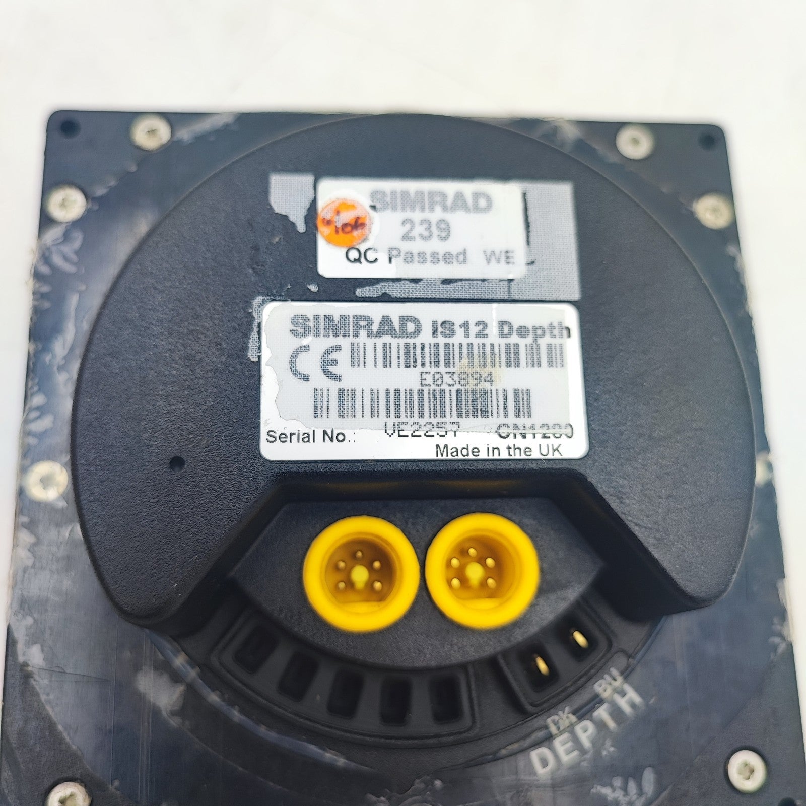 Simrad IS12 DEPTH Instrument Display Unit E03894 SimNet IS20 Robertson Airmar11