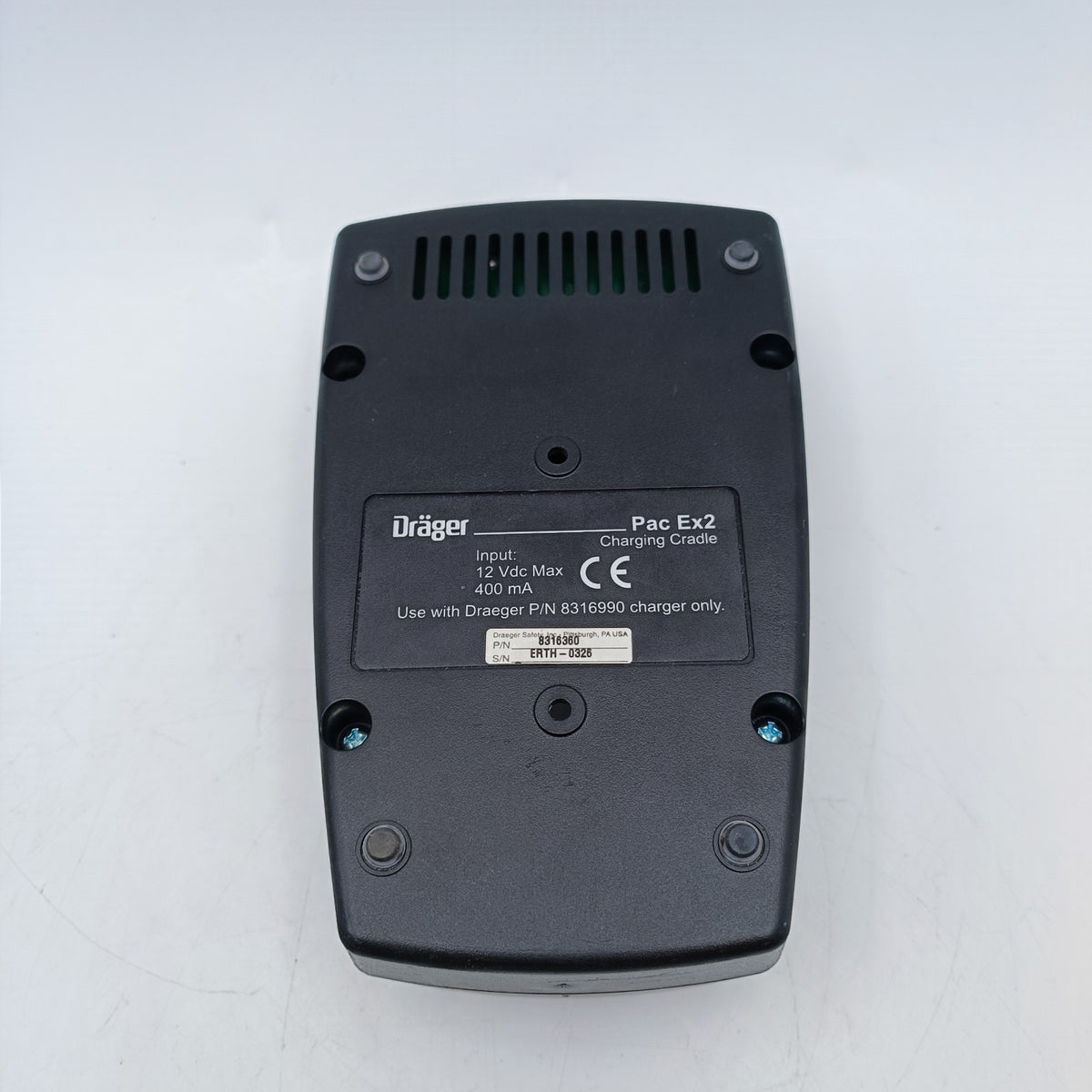 Drager Pac Ex 2 Methane Methan Gas Detector w/ Charging Cradle EX2 COMPLETE SET16
