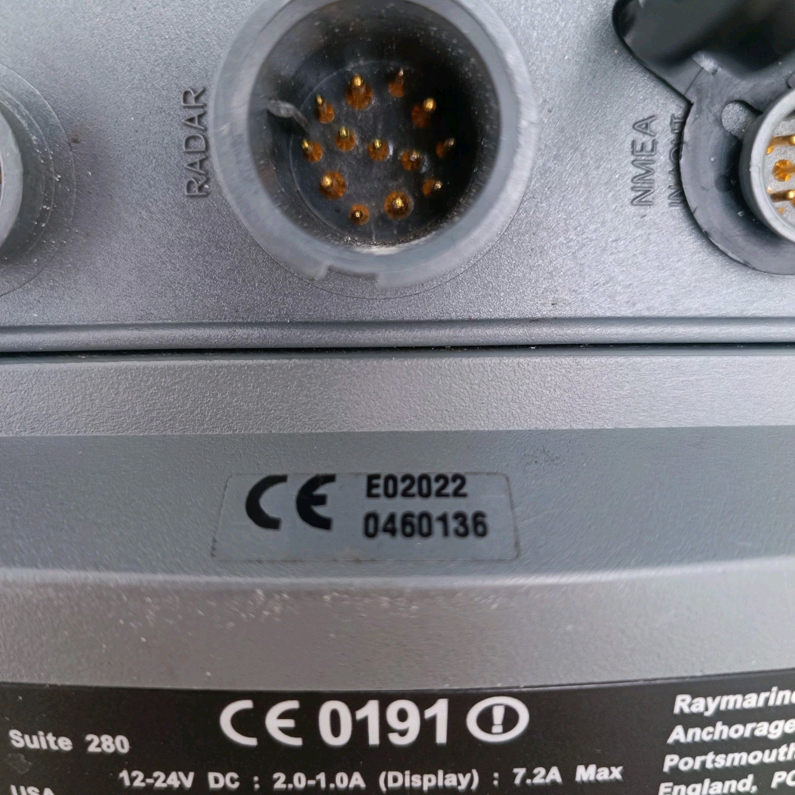 Raymarine C120 GPS Chartplotter E02022 Radar MultiFunction Legacy Display MFD8