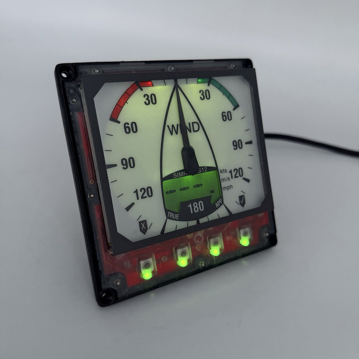 Simrad IS12 WIND Instrument Display E03897 W Speed Direction Display TW Navico2
