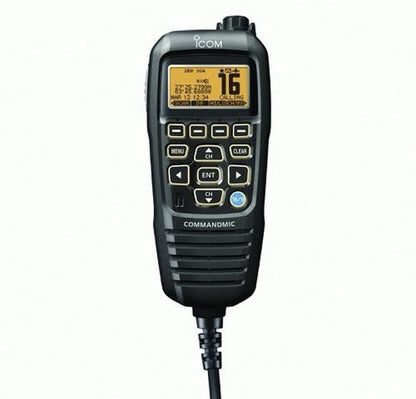 Icom HM-195B CommandMic IV Remote Microphone Black DSC Marine Radio HM195B0
