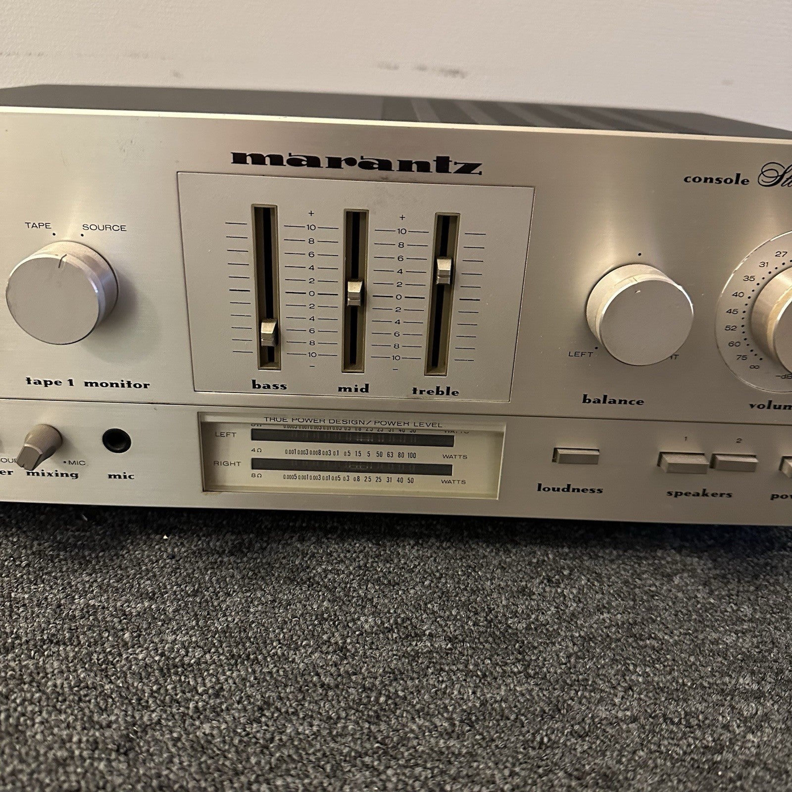 Marantz PM 250 Console Stereo Amplifier 25+25 W RMS Vintage 1979 In Perfect Cond2