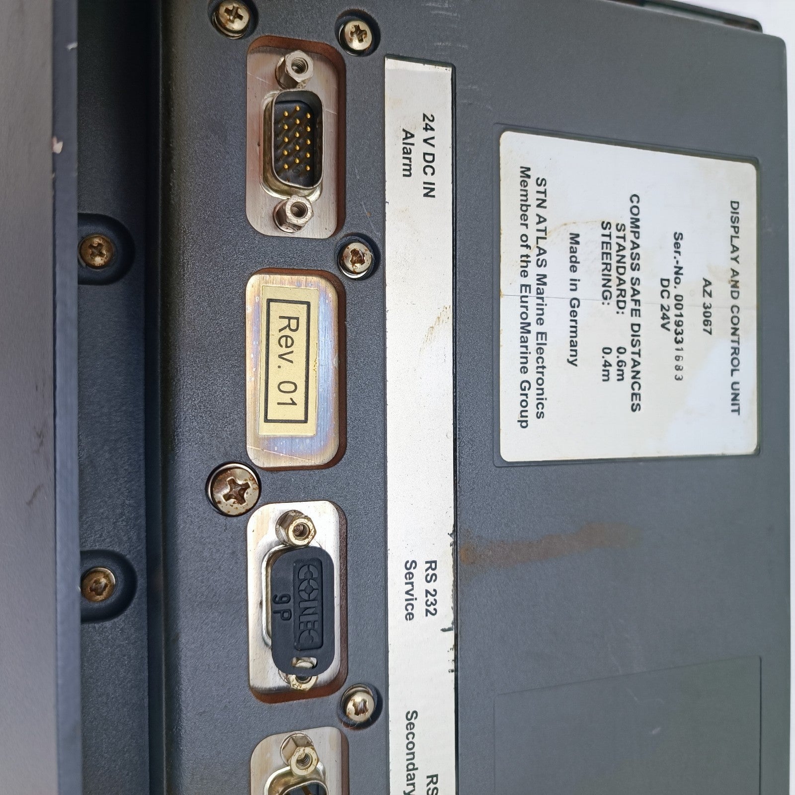SAM STN Atlas Marine Electronics AZ 3067 Display And Control Unit AZ3067 Debeg 6