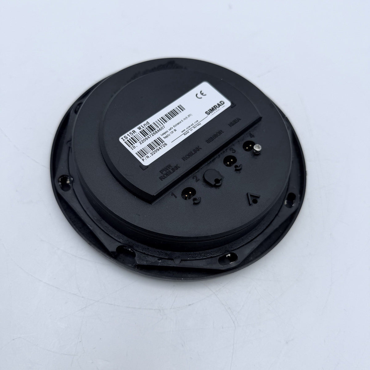 SIMRAD IS15 R WIND Instrument Display Unit 22094 f/ Wind Transducer Vane IS 152