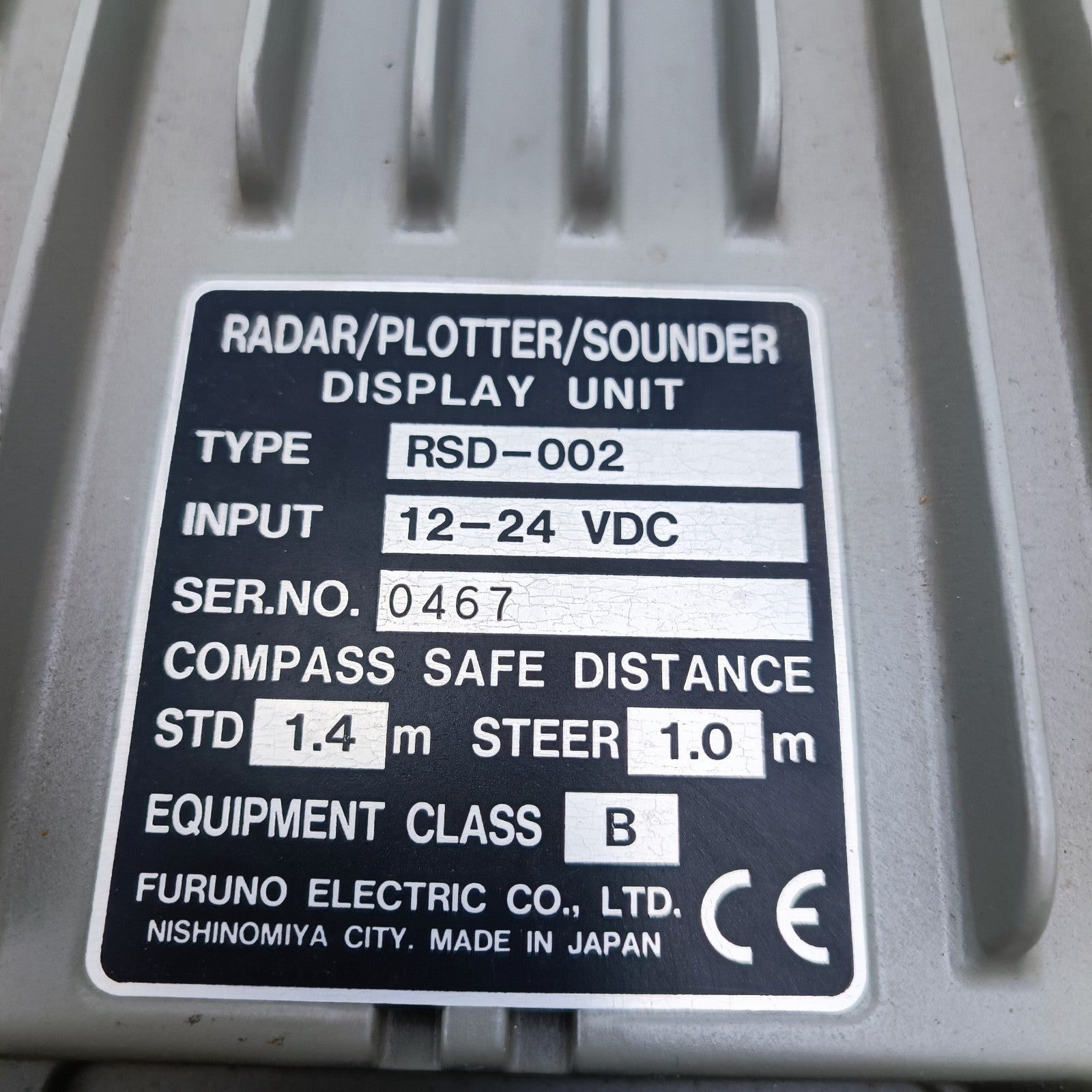 Furuno FRS-1000 Radar FishFinder GPS Chartplotter LCD Display Unit RSD-002 RSD6
