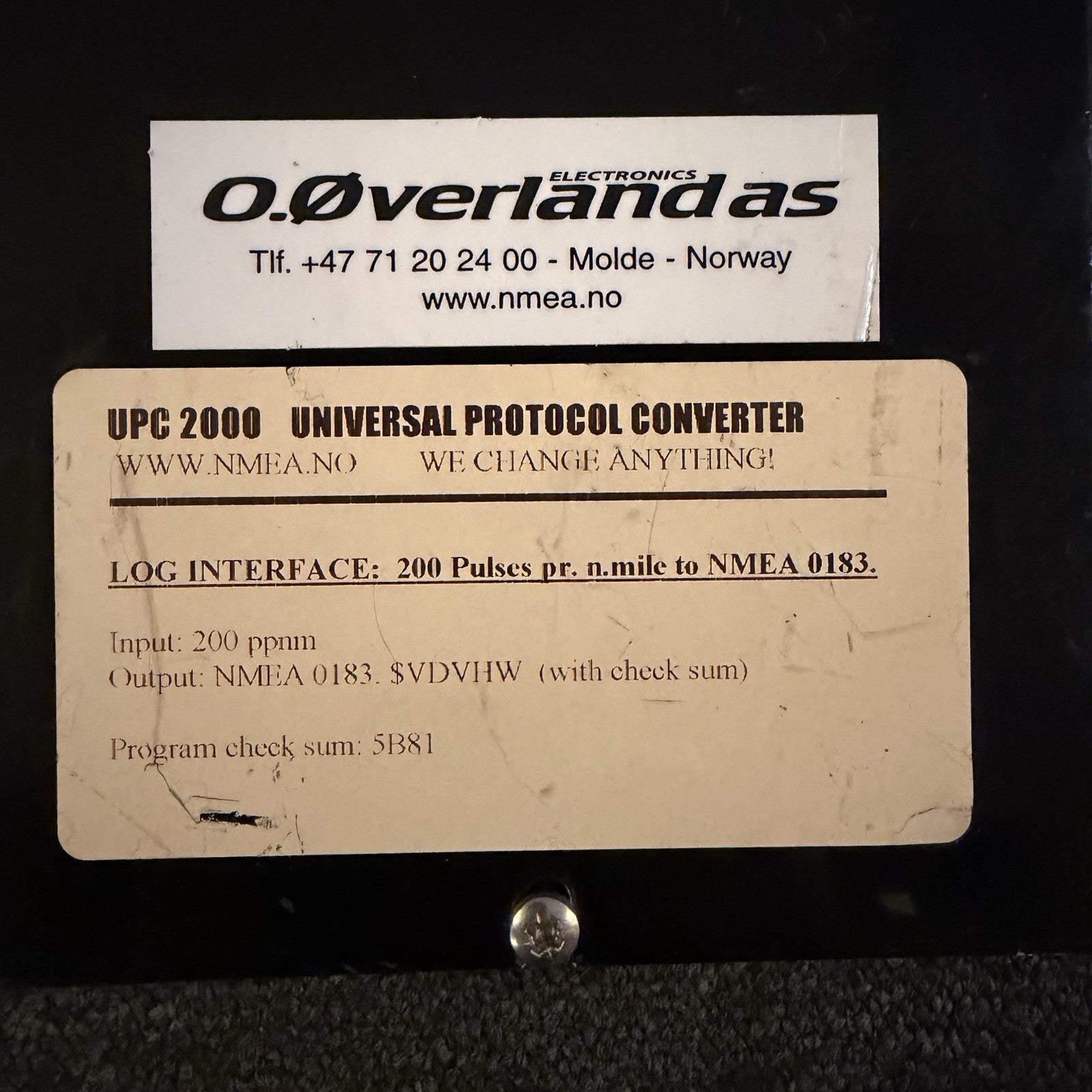 O.OVERLAND AS UPC 2000 Universal Protocol Converter NMEA2000 Log Interface1