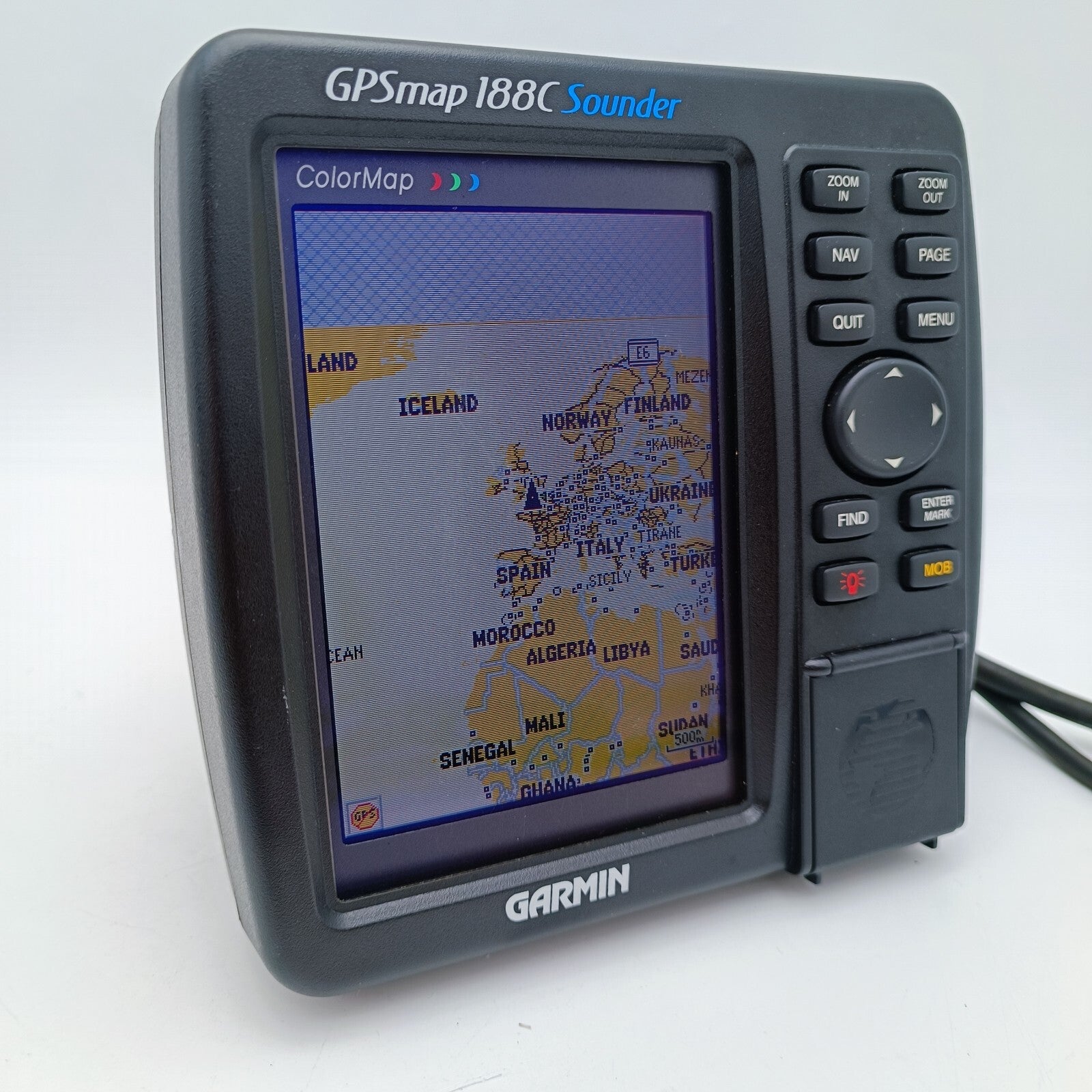 GARMIN GPSMAP 188C COLOR SOUNDER CHART PLOTTER FISH FINDER GPS w/ KNOB