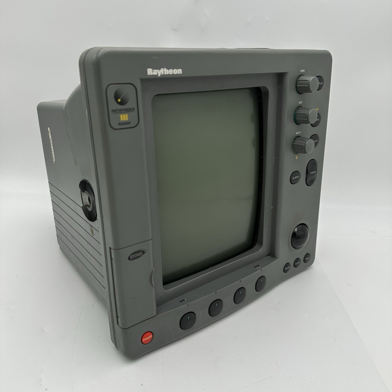 Raymarine R80 R80RC M92673 Raytheon 10 CRT Pathfinder Radar Chartplotter Display0
