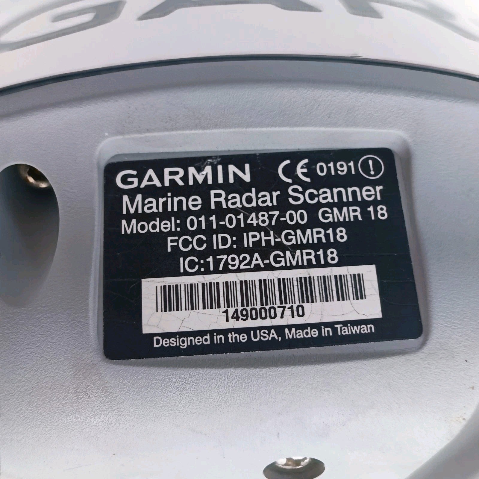 Garmin GMR18 18" Dome Radar Scanner Radome GMR18 f/ GPSMAP 011-01487-00 GMR 184