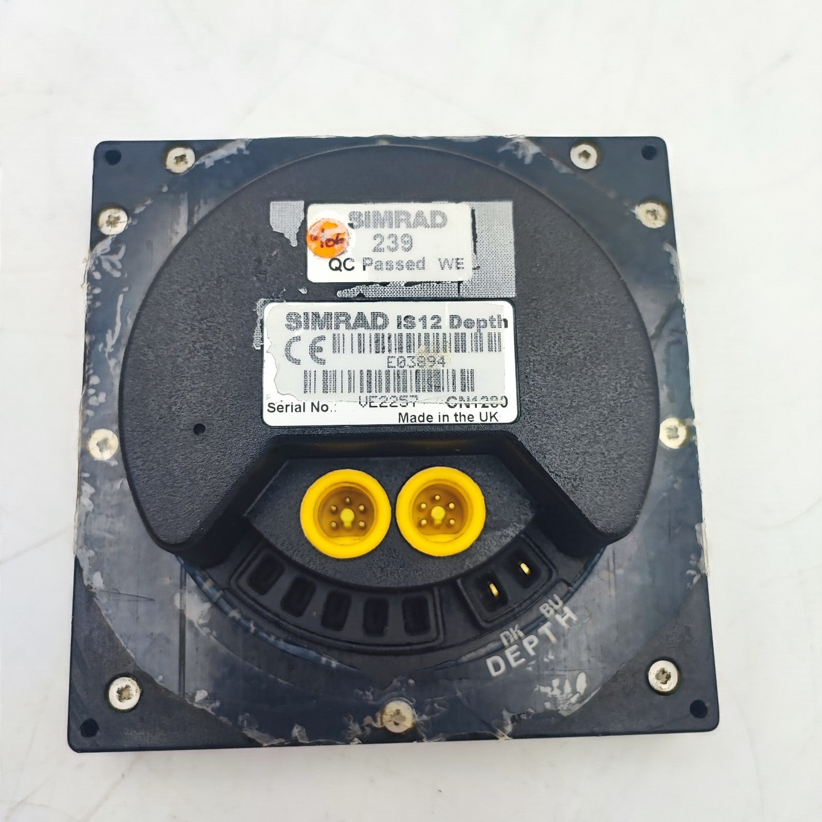 Simrad IS12 DEPTH Instrument Display Unit E03894 SimNet IS20 Robertson Airmar10