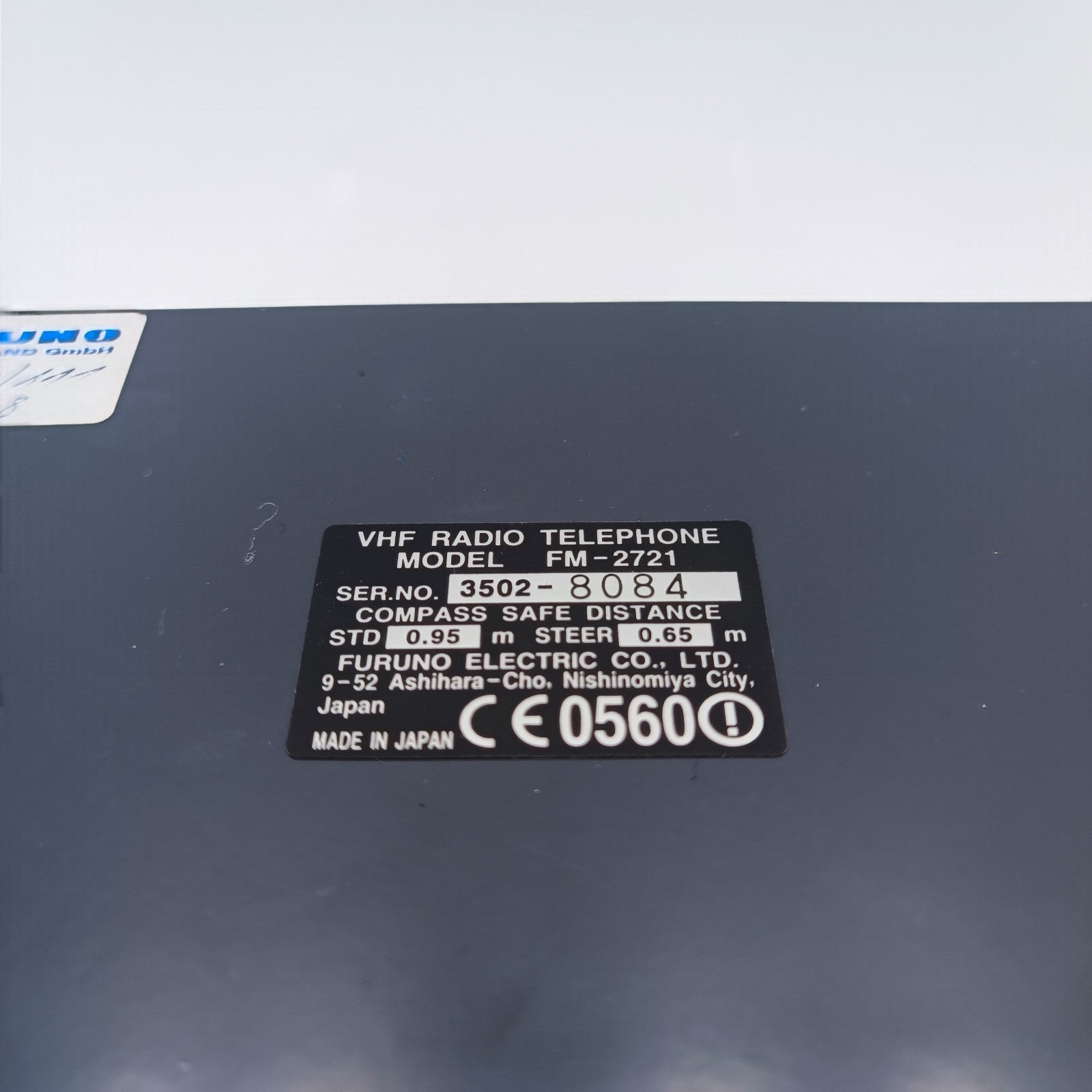 Furuno FM-2721 Marine VHF Radiotelephone Transceiver Unit FM2721 Radio1