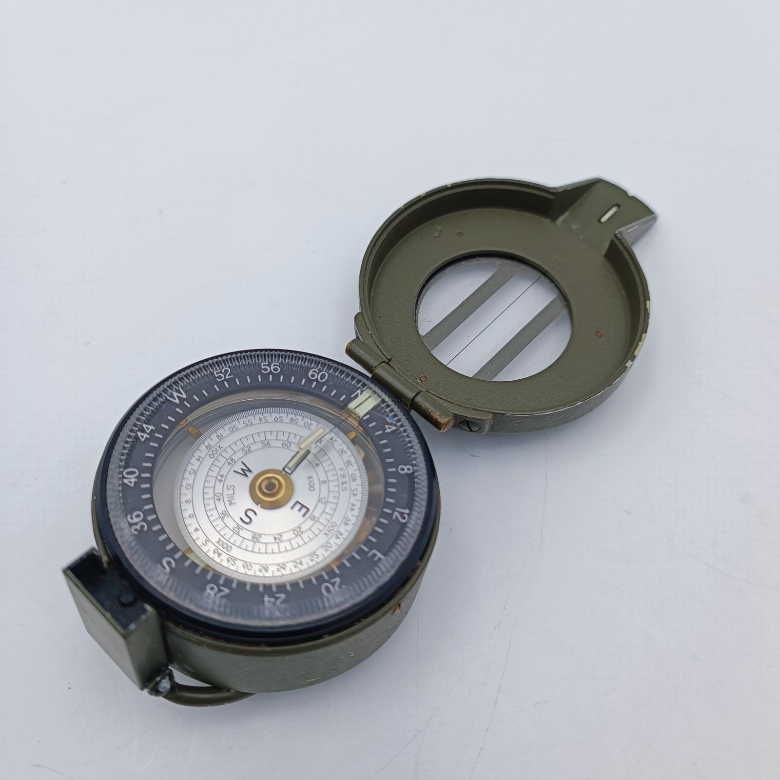 FRANCIS BARKER M-88 Prismatic Military Compass M88 Mils Olive Drab Made In UK1