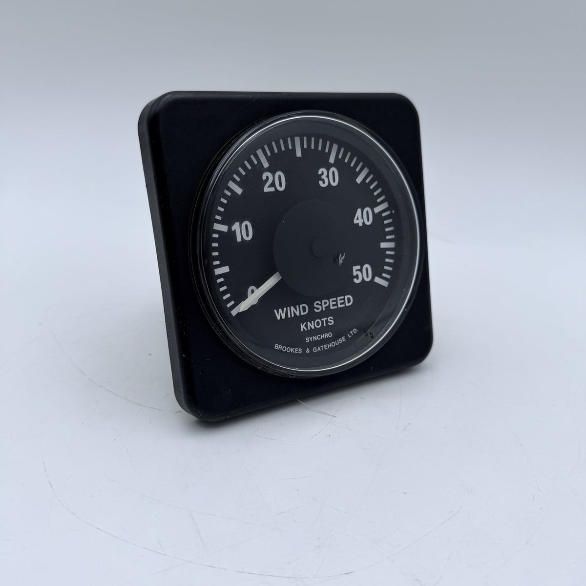 B&G Brookes and Gatehouse SYNCHRO WIND SPEED Gauge Instrument Display Analogue0